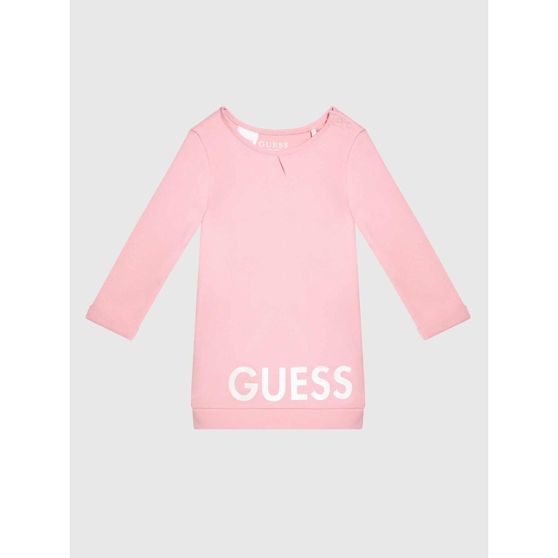 Guess Rochie de zi A1YK08 KA6W0 Roz Regular Fit - Pled.ro