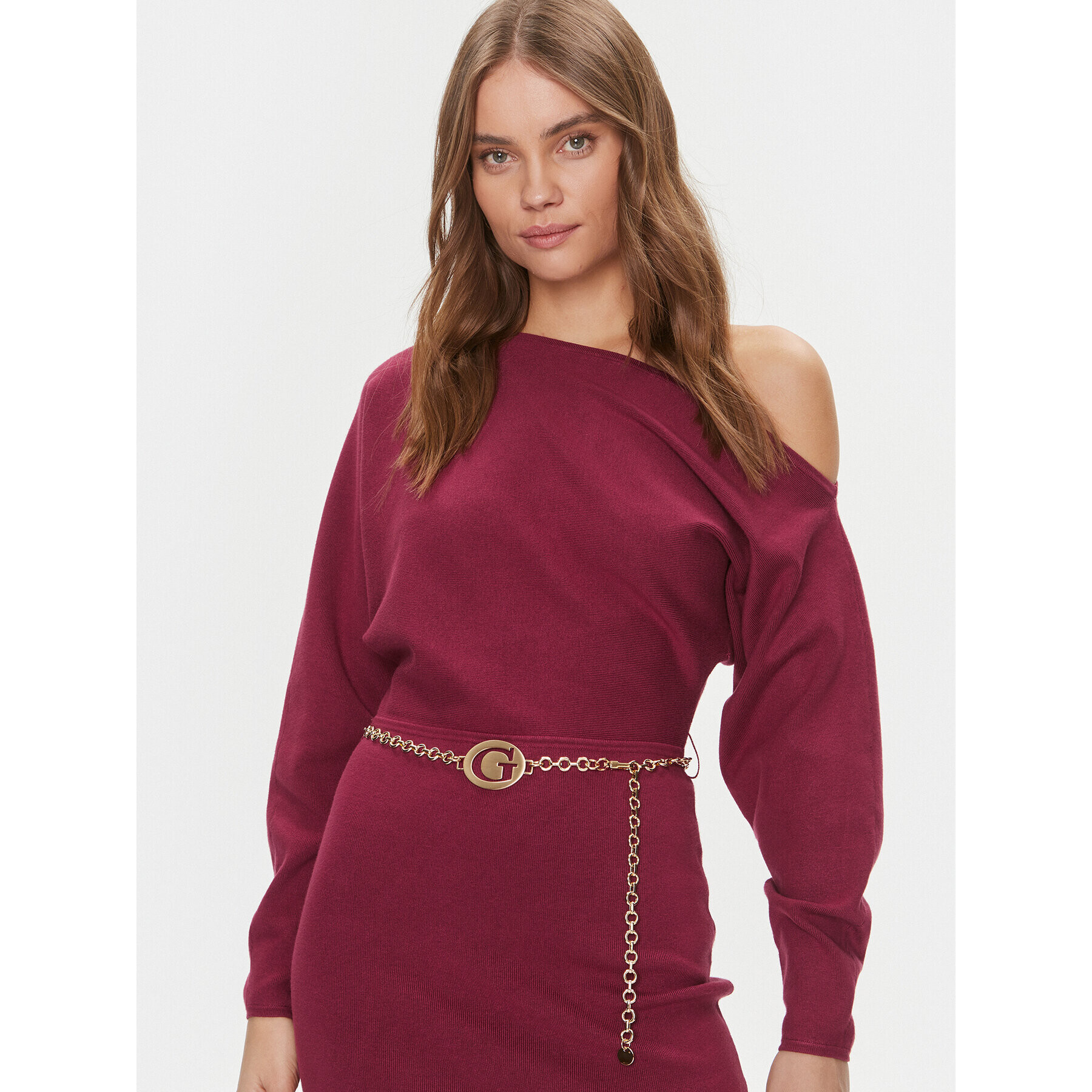 Guess Rochie de zi Allison W4RK06 Z2YJ2 Vișiniu Regular Fit - Pled.ro