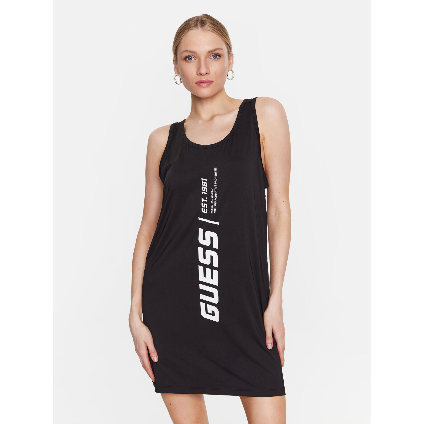 Guess Rochie de zi Ceara V3GP10 KBNV2 Negru Regular Fit - Pled.ro