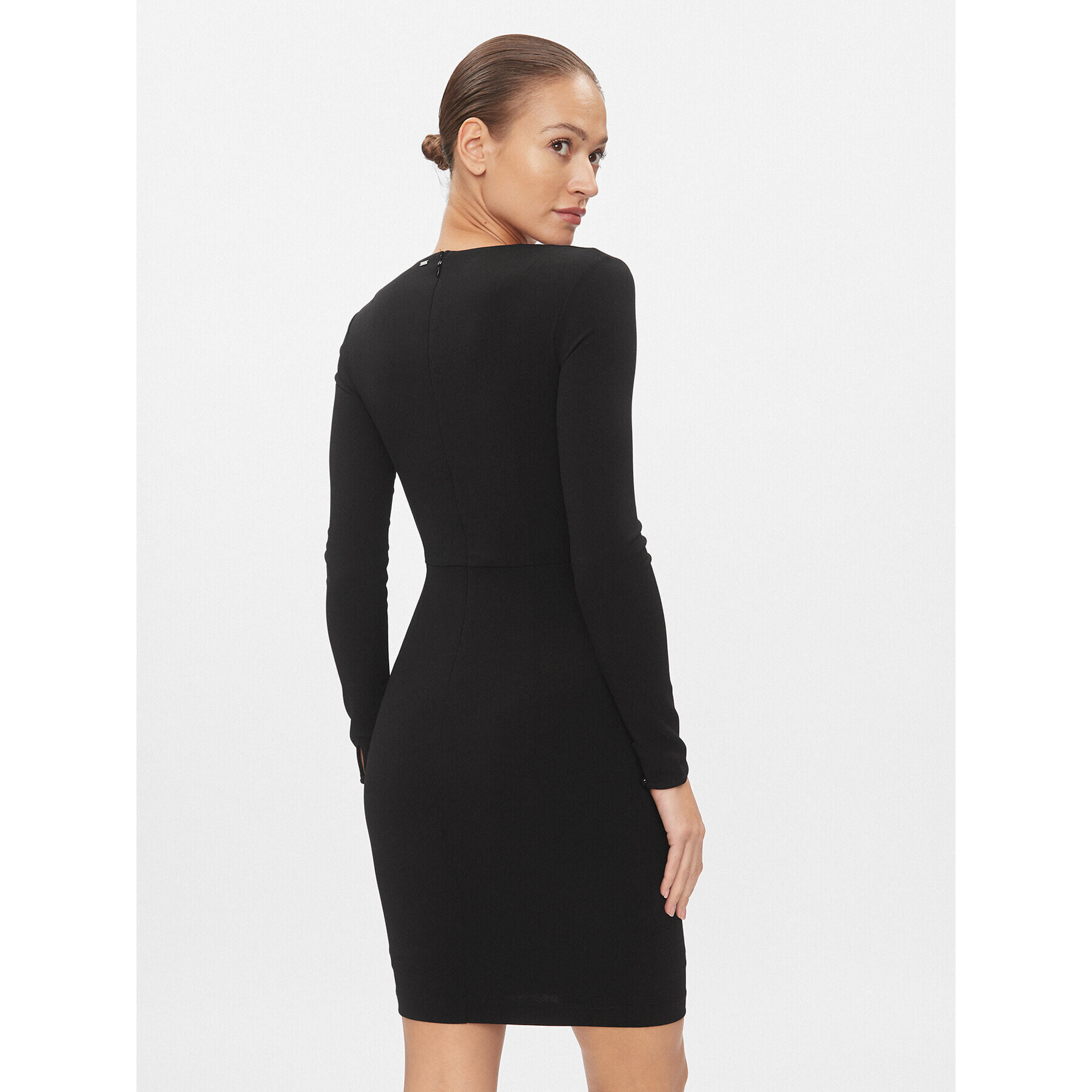 Guess Rochie de zi Evelina W4RK53 KC2A2 Negru Slim Fit - Pled.ro