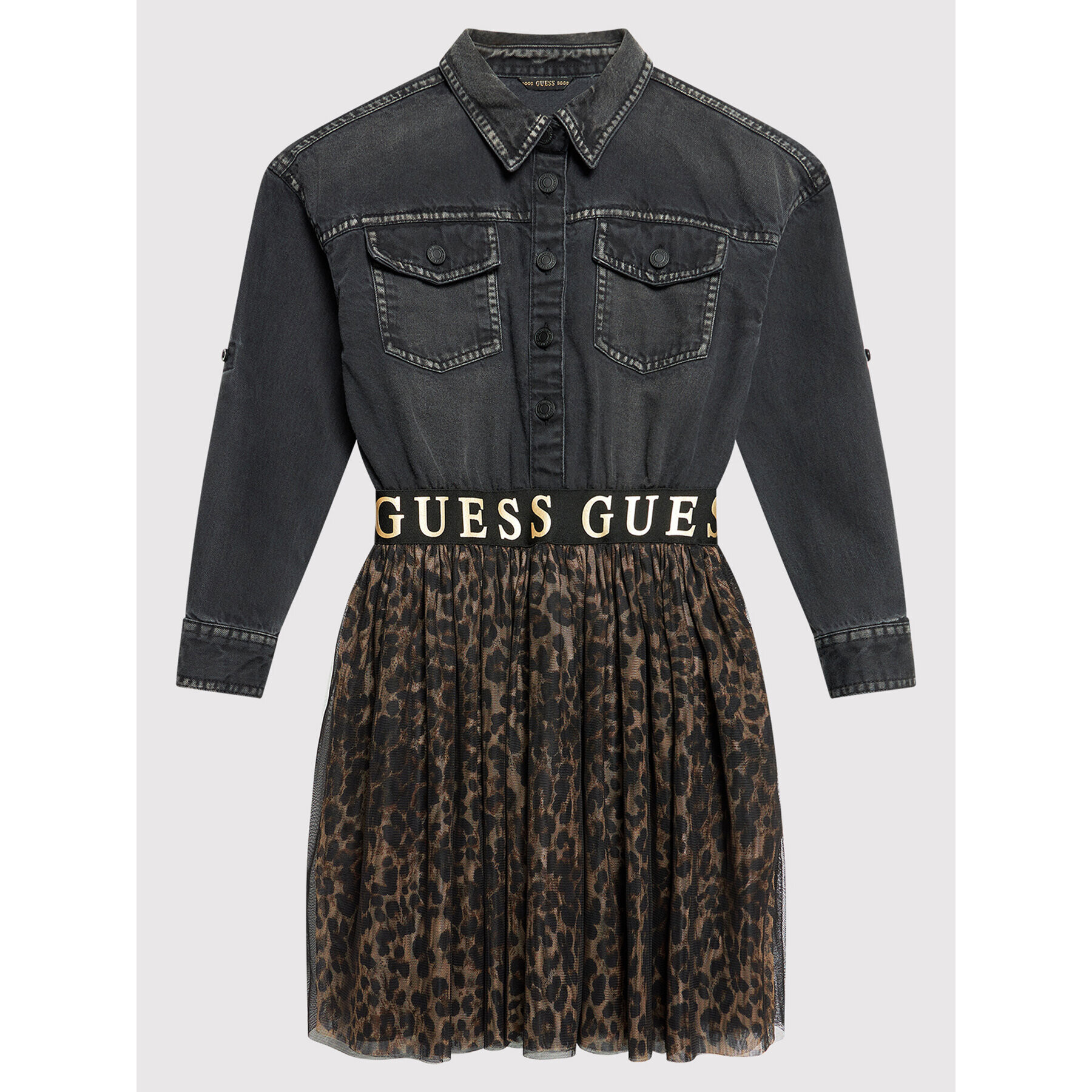 Guess Rochie de zi J1BK10 D4IC0 Negru Regular Fit - Pled.ro