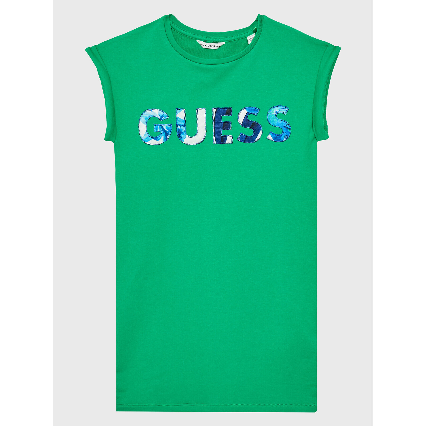 Guess Rochie de zi J3GK35 KAE23 Verde Regular Fit - Pled.ro