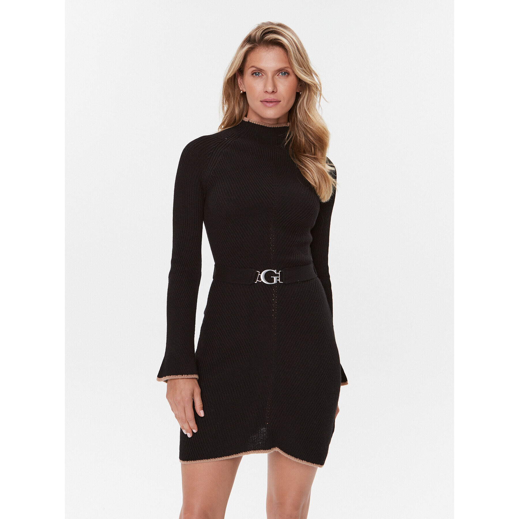 Guess Rochie de zi W3BK46 Z2WX0 Negru Regular Fit - Pled.ro