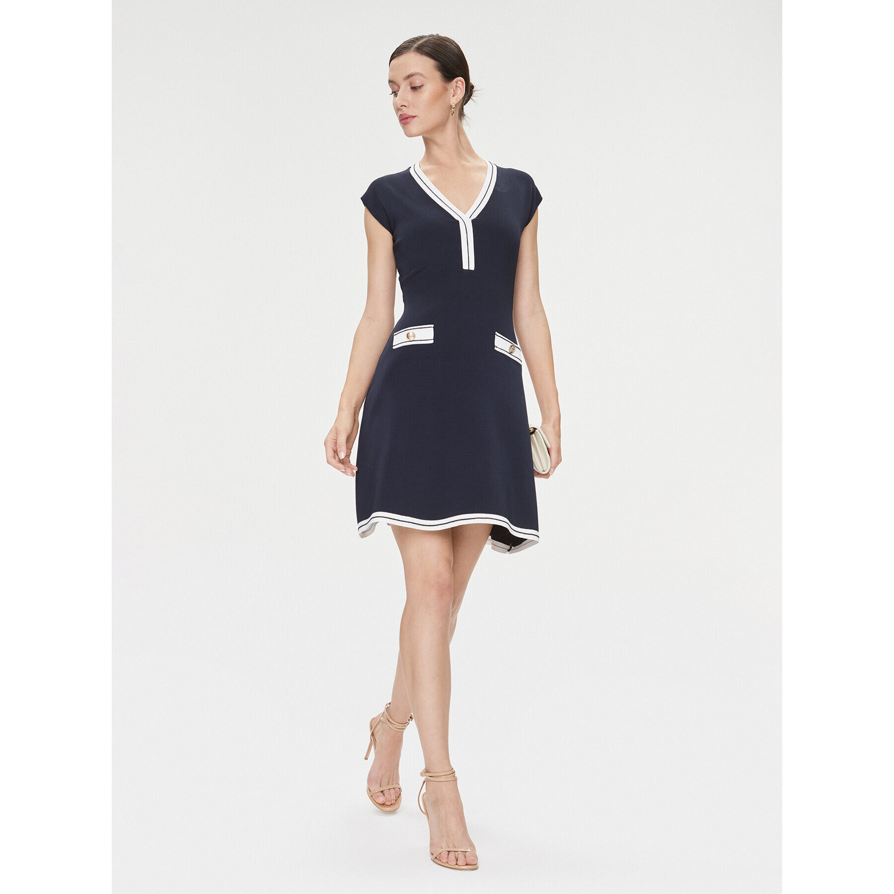 Guess Rochie tricotată Febe 4RGK08 5790Z Bleumarin Regular Fit - Pled.ro