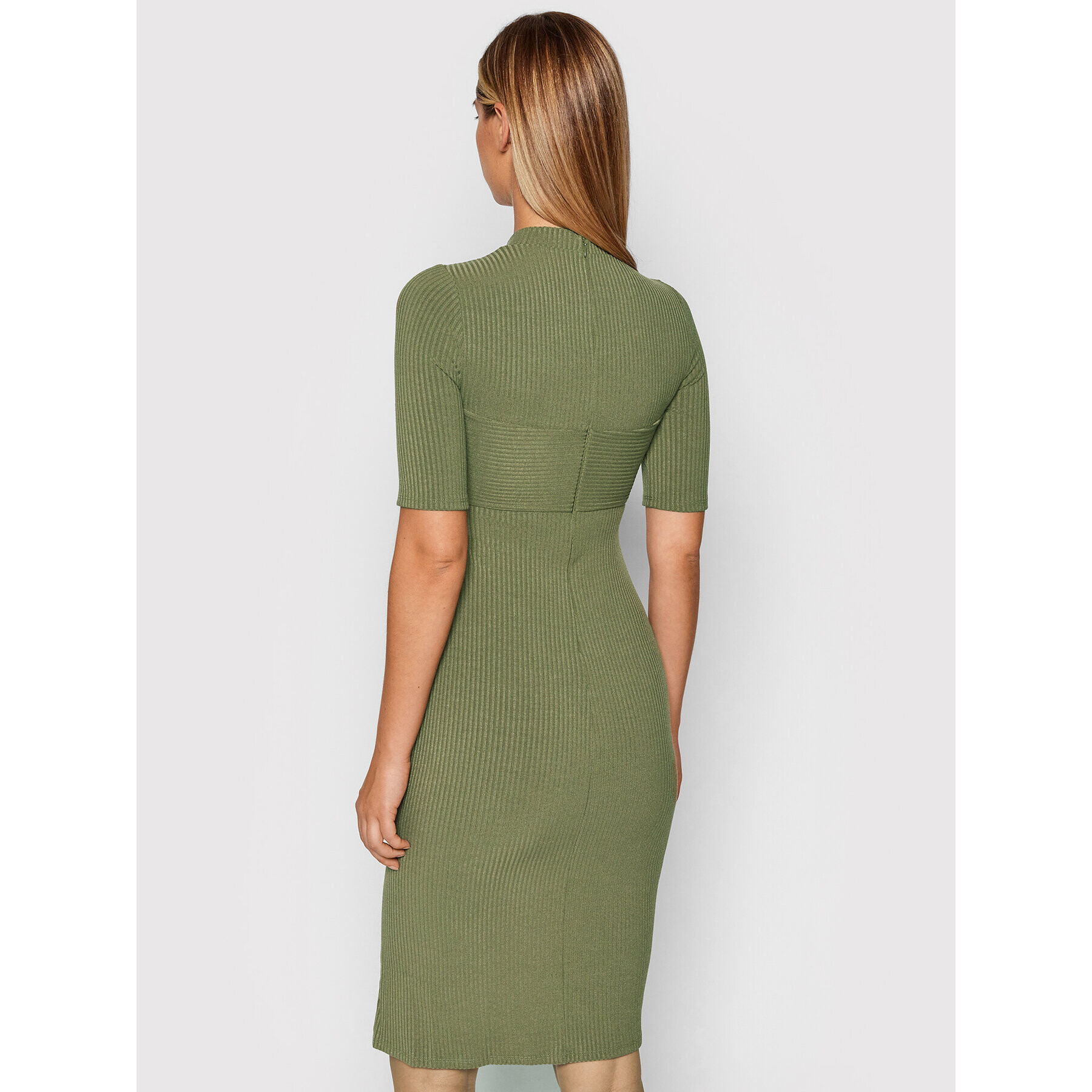 Guess Rochie tricotată Lila W1BK37 K9UO0 Verde Slim Fit - Pled.ro