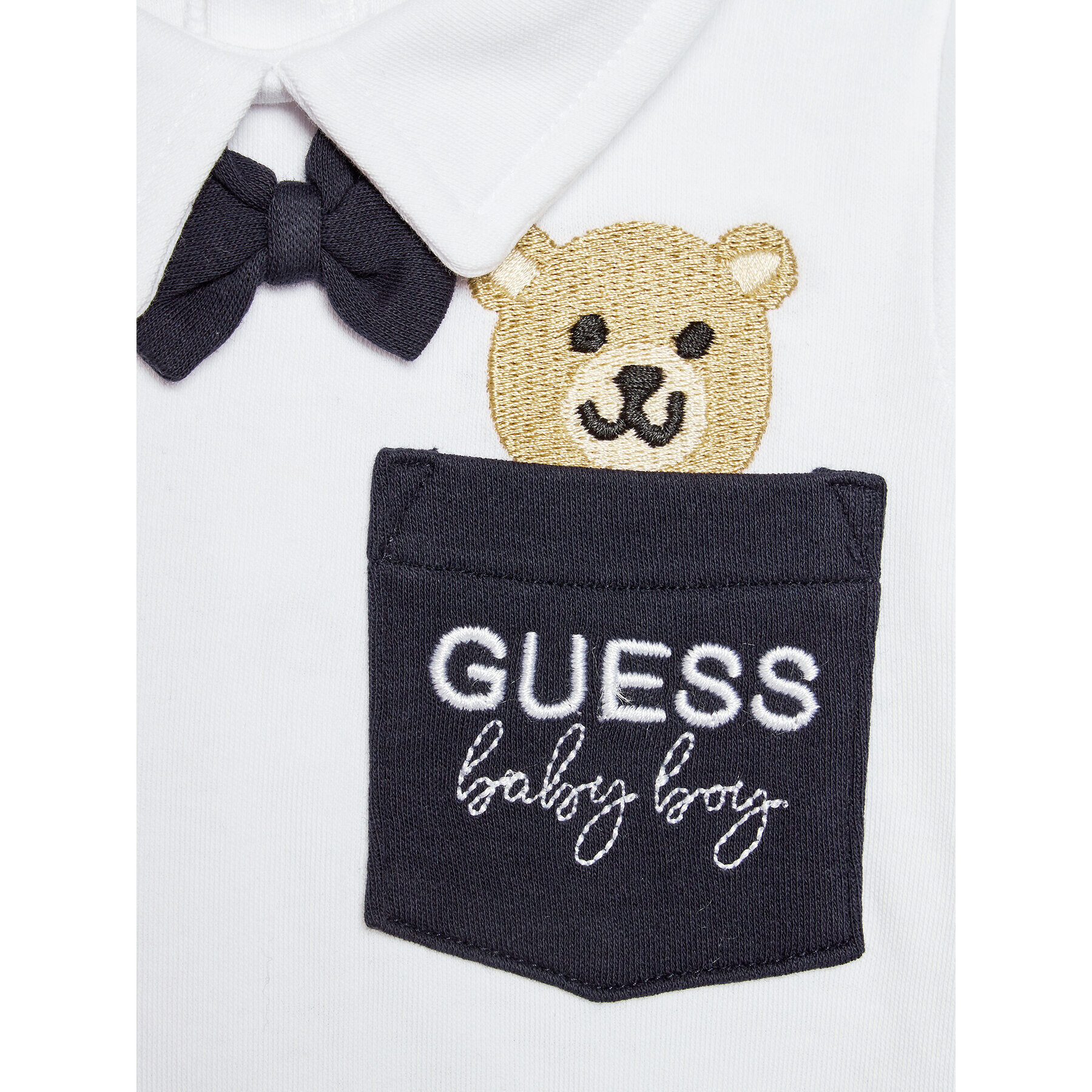 Guess Salopetă P3BG04 KBEG0 Alb Regular Fit - Pled.ro