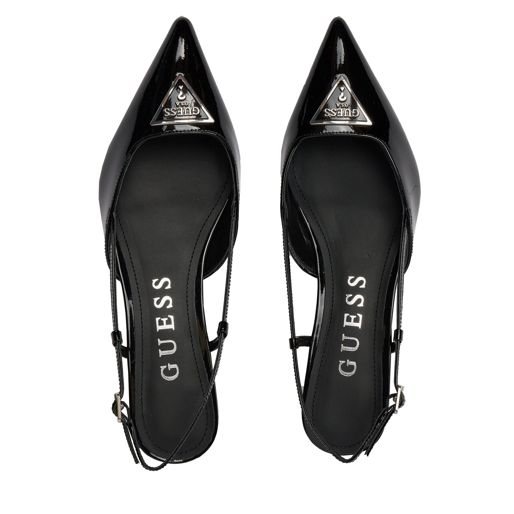 Guess Sandale Jesson FLPJES PAT05 Negru - Pled.ro