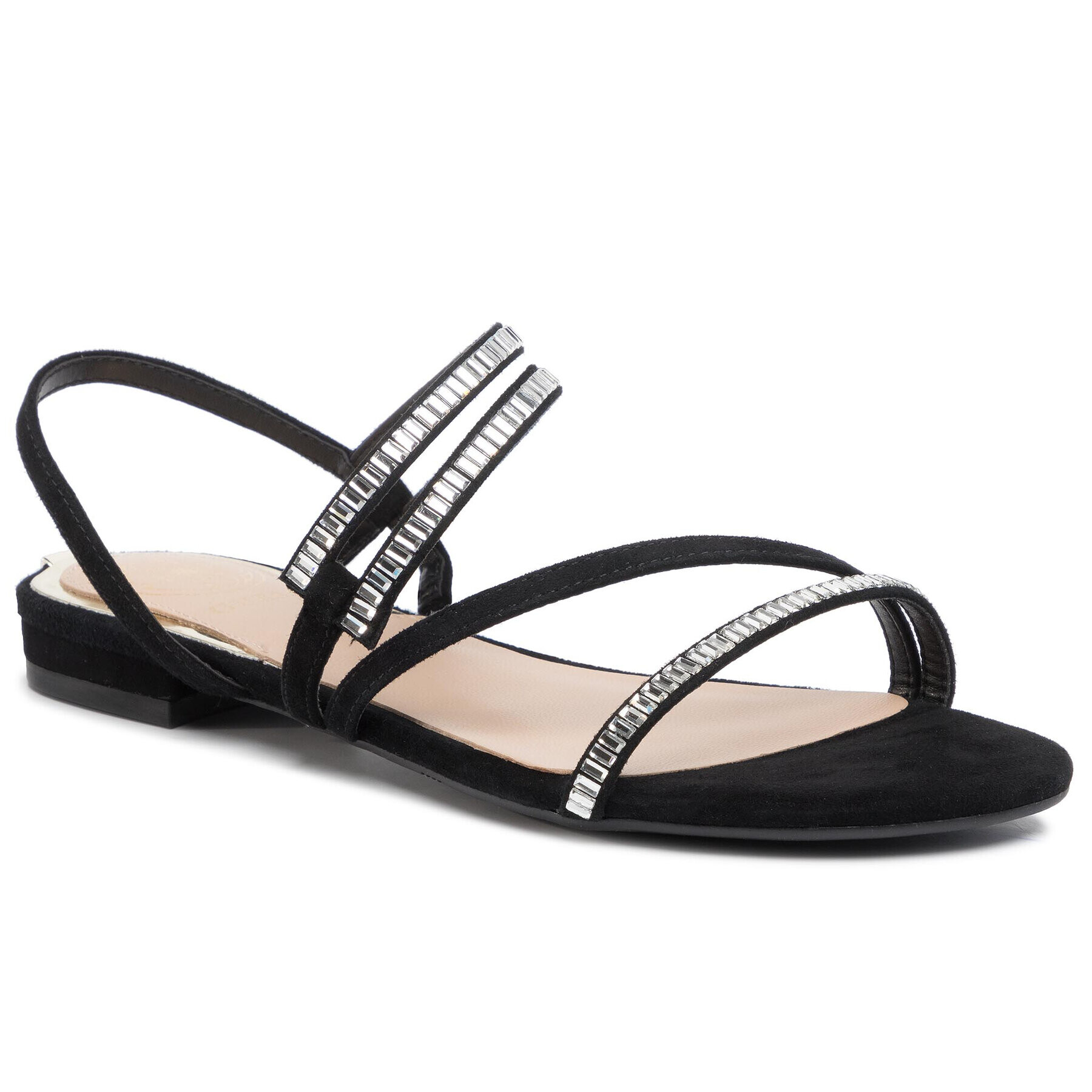 Guess Sandale Ravena FL6RAA SUE03 Negru - Pled.ro