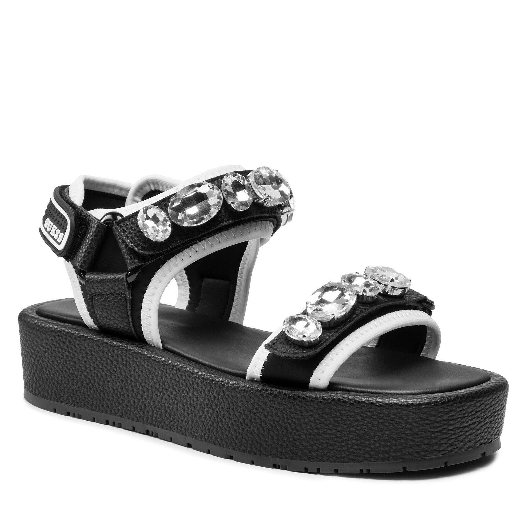 Guess Sandale Richard FL6RCH ELE03 Negru - Pled.ro