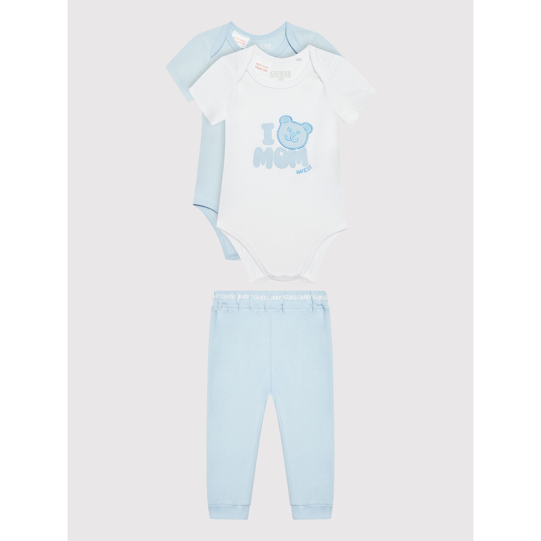 Guess Set 2 perechi body și pantaloni H2YW01 J1313 Albastru Regular Fit - Pled.ro