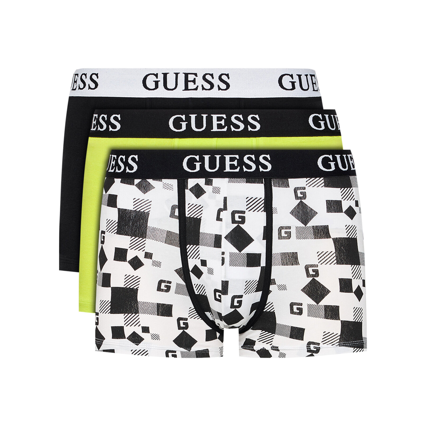 Guess Set 3 perechi de boxeri All Over Print U1GG05 K6YW1 Colorat - Pled.ro