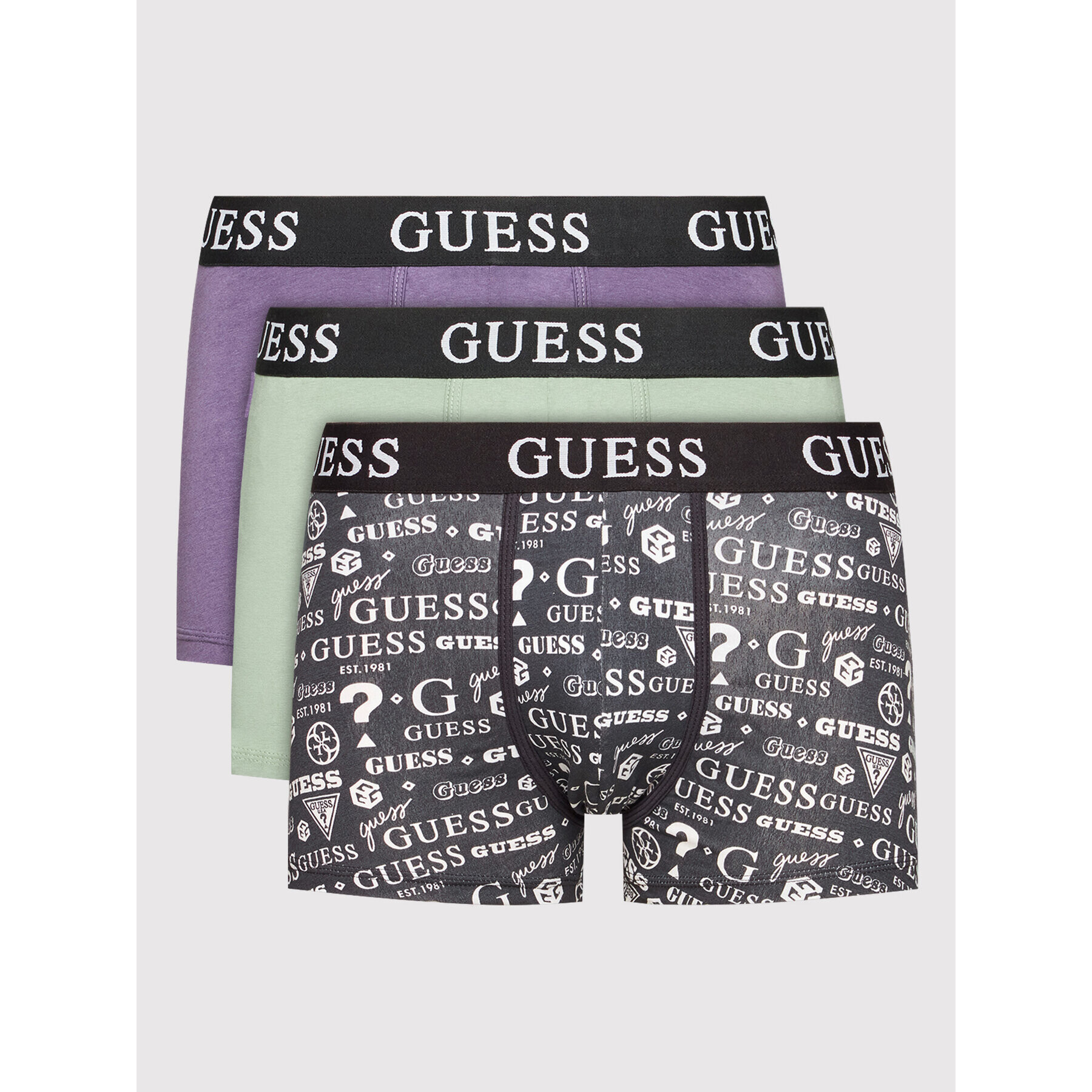 Guess Set 3 perechi de boxeri U2RG05 K6YW1 Colorat - Pled.ro