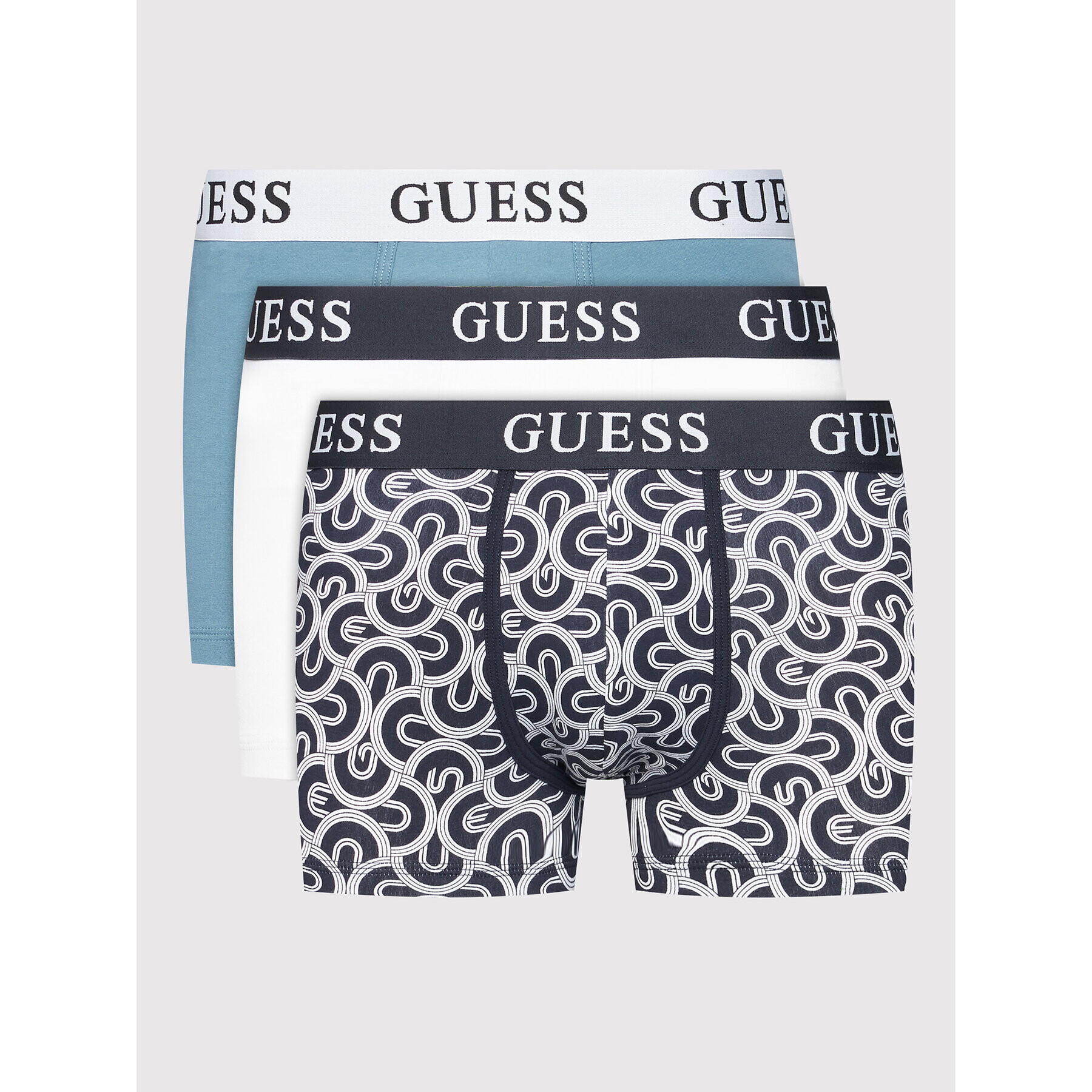 Guess Set 3 perechi de boxeri U2RG05 KB1I1 Colorat - Pled.ro