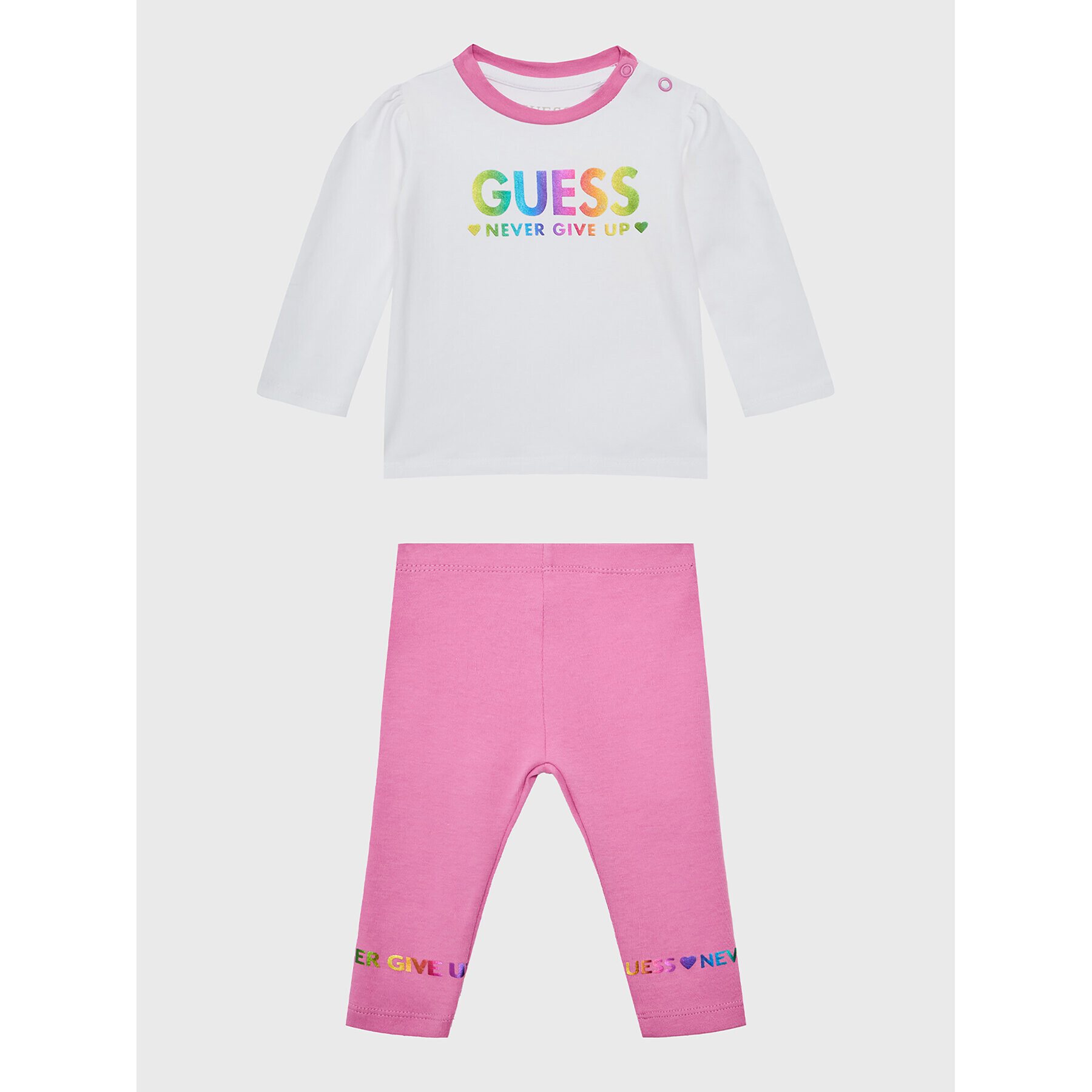 Guess Set bluză și leggings A3RG06 K6YW1 Colorat Regular Fit - Pled.ro