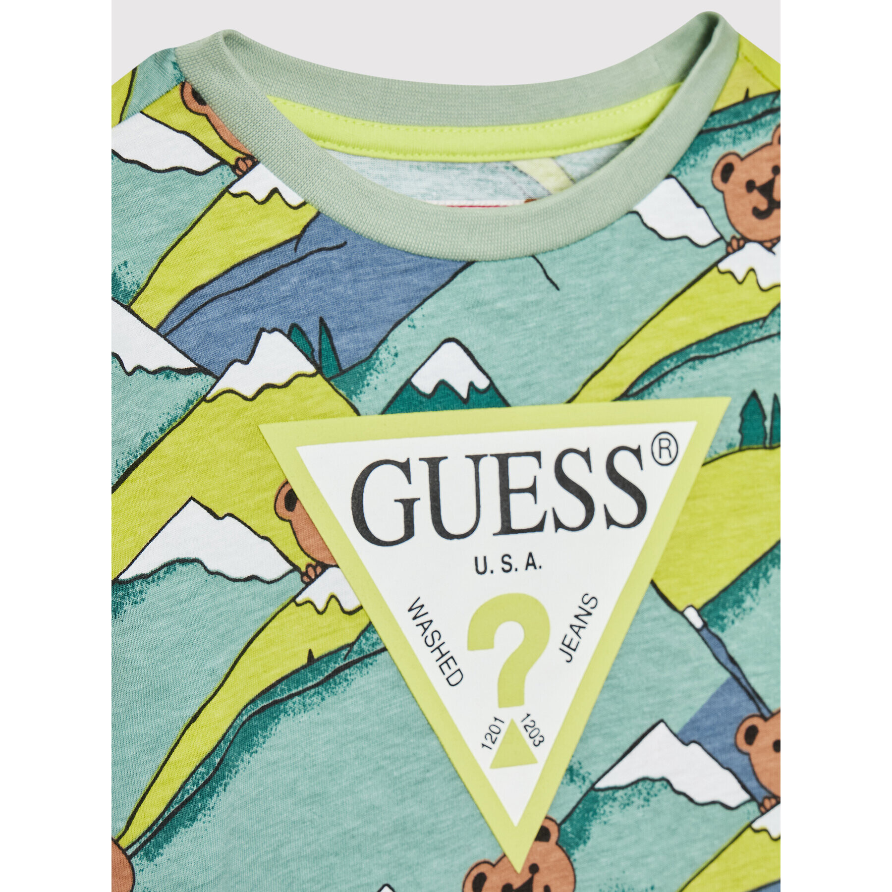 Guess Set bluză și pantalon N2YG01 K5M20 Bleumarin Regular Fit - Pled.ro