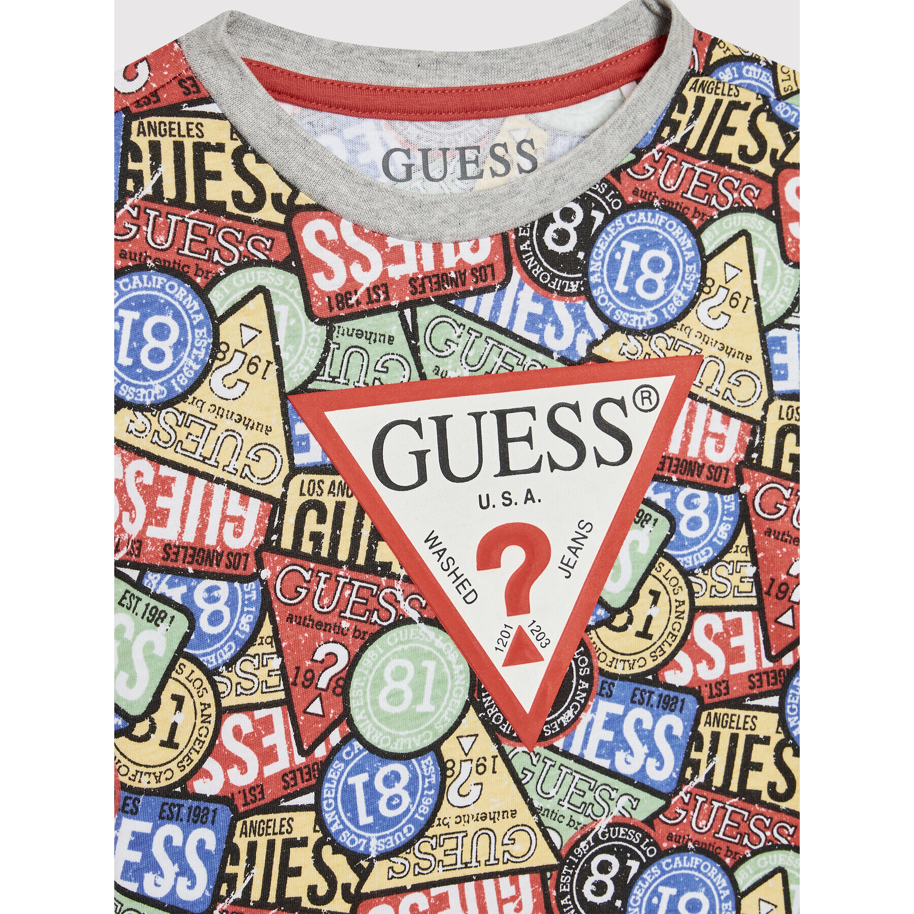 Guess Set bluză și pantalon N2YG01 K5M20 Roșu Regular Fit - Pled.ro