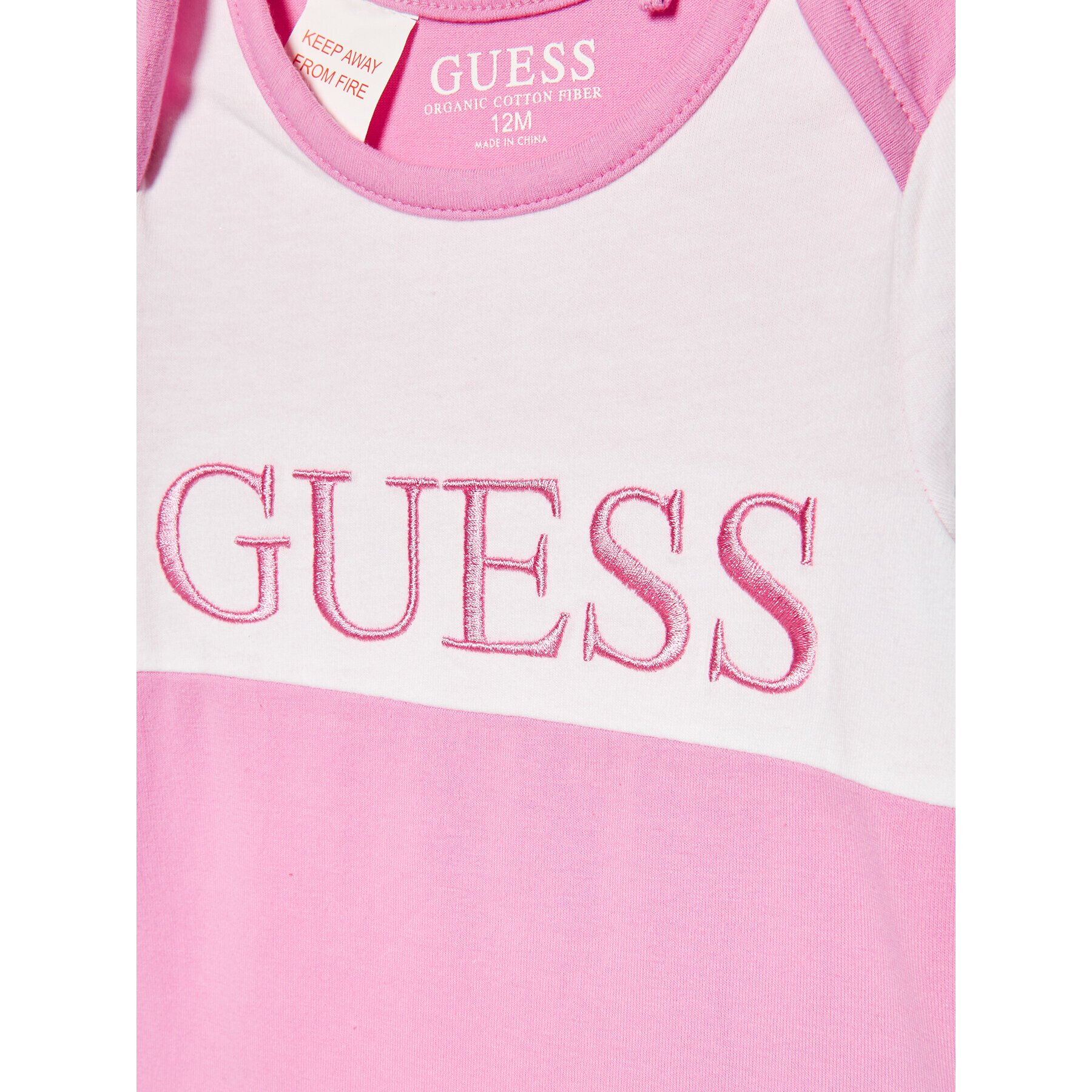 Guess Set body și pantalon H2RW03 J1311 Roz Regular Fit - Pled.ro