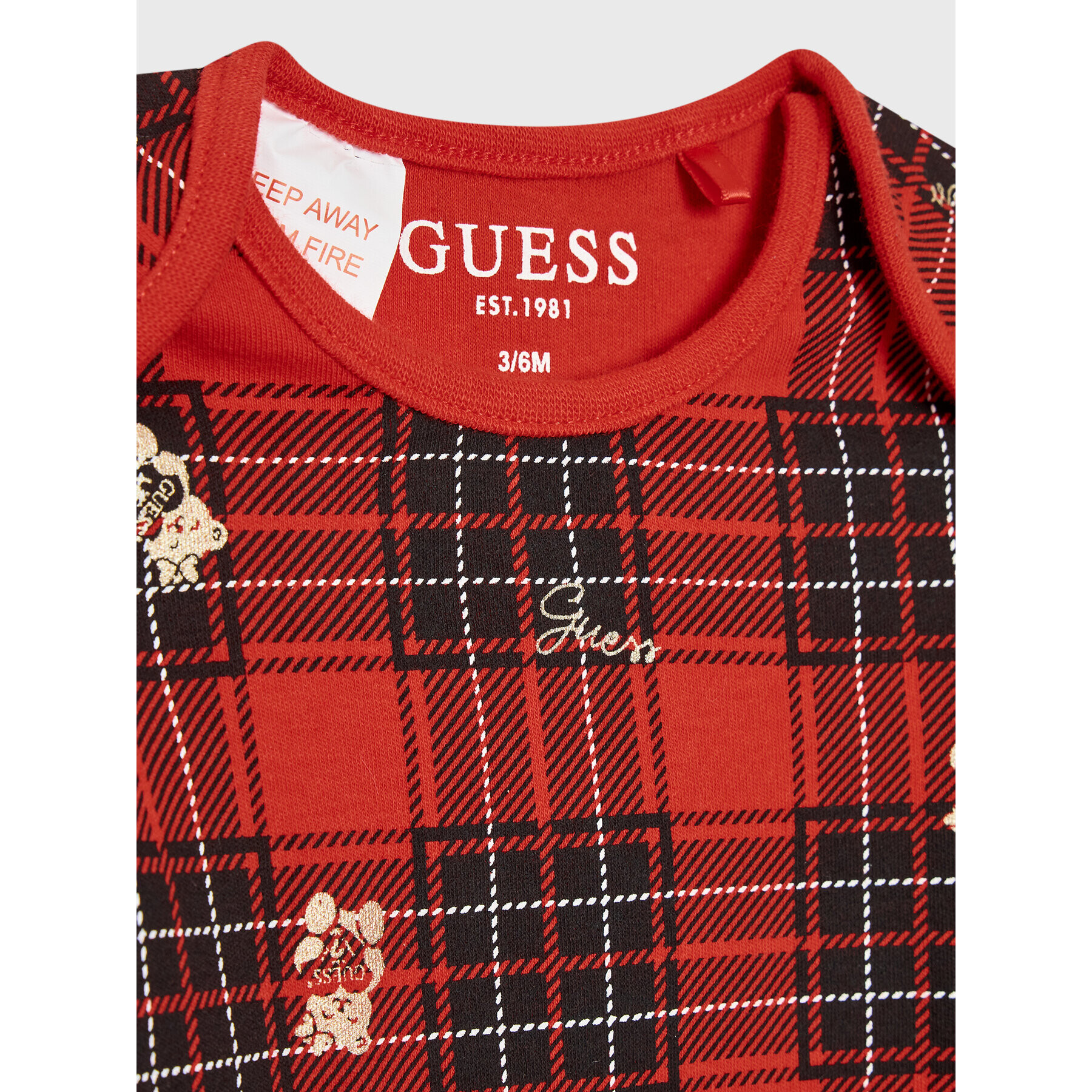 Guess Set body și pantalon S2BG04 K83S0 Roșu Regular Fit - Pled.ro