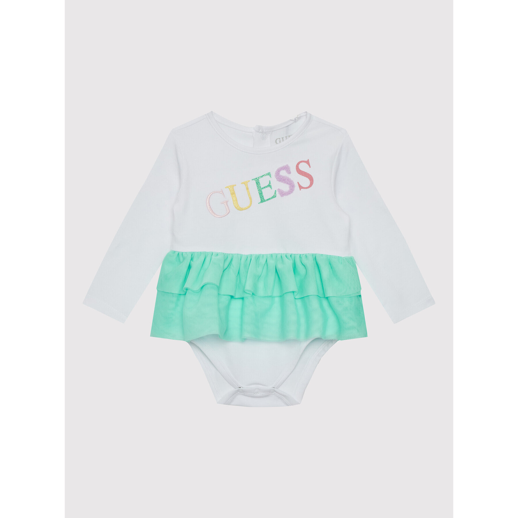 Guess Set body și pantalon S2YG02 J1311 Alb Regular Fit - Pled.ro