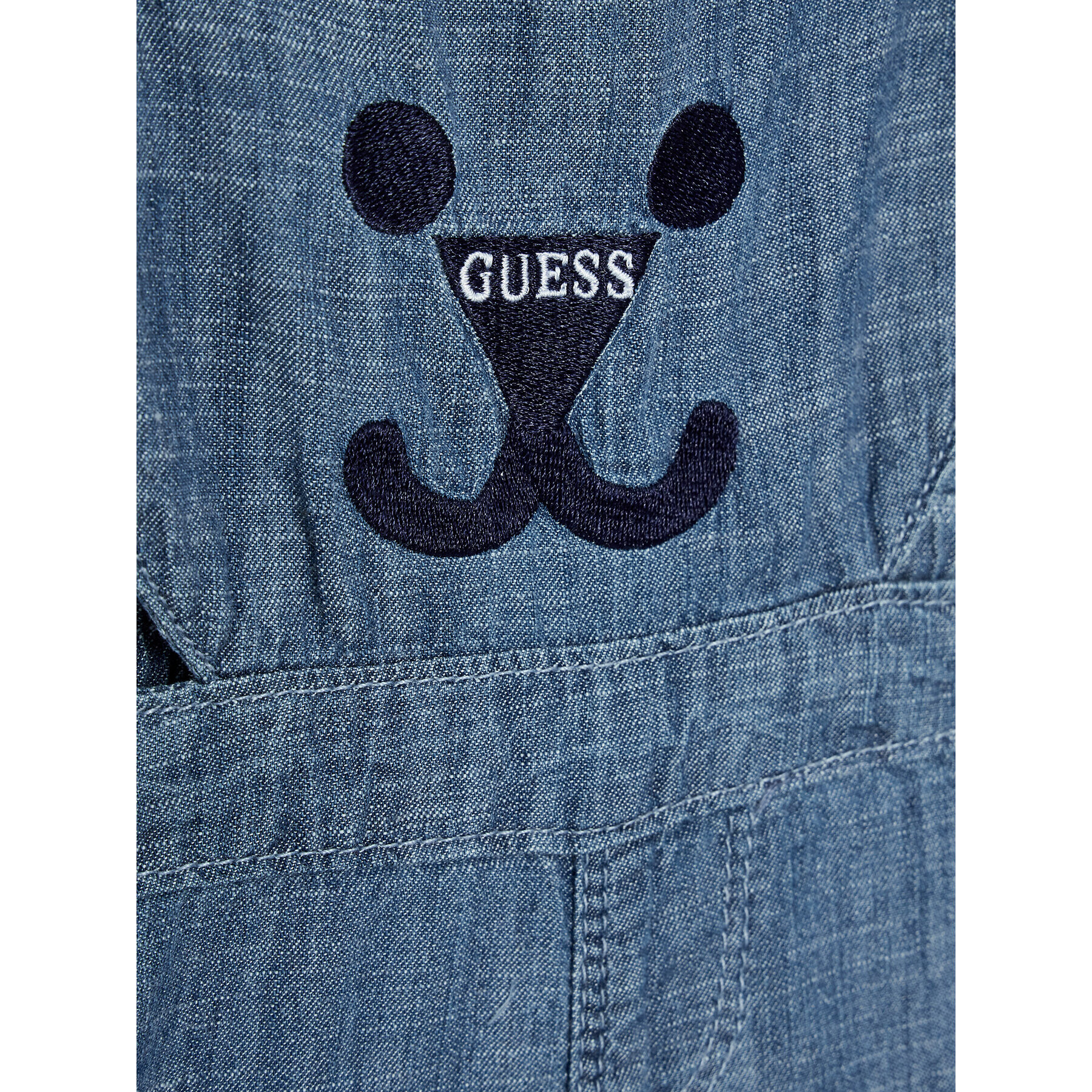 Guess Set body și pantaloni scurți P2GG07 J1300 Albastru Regular Fit - Pled.ro