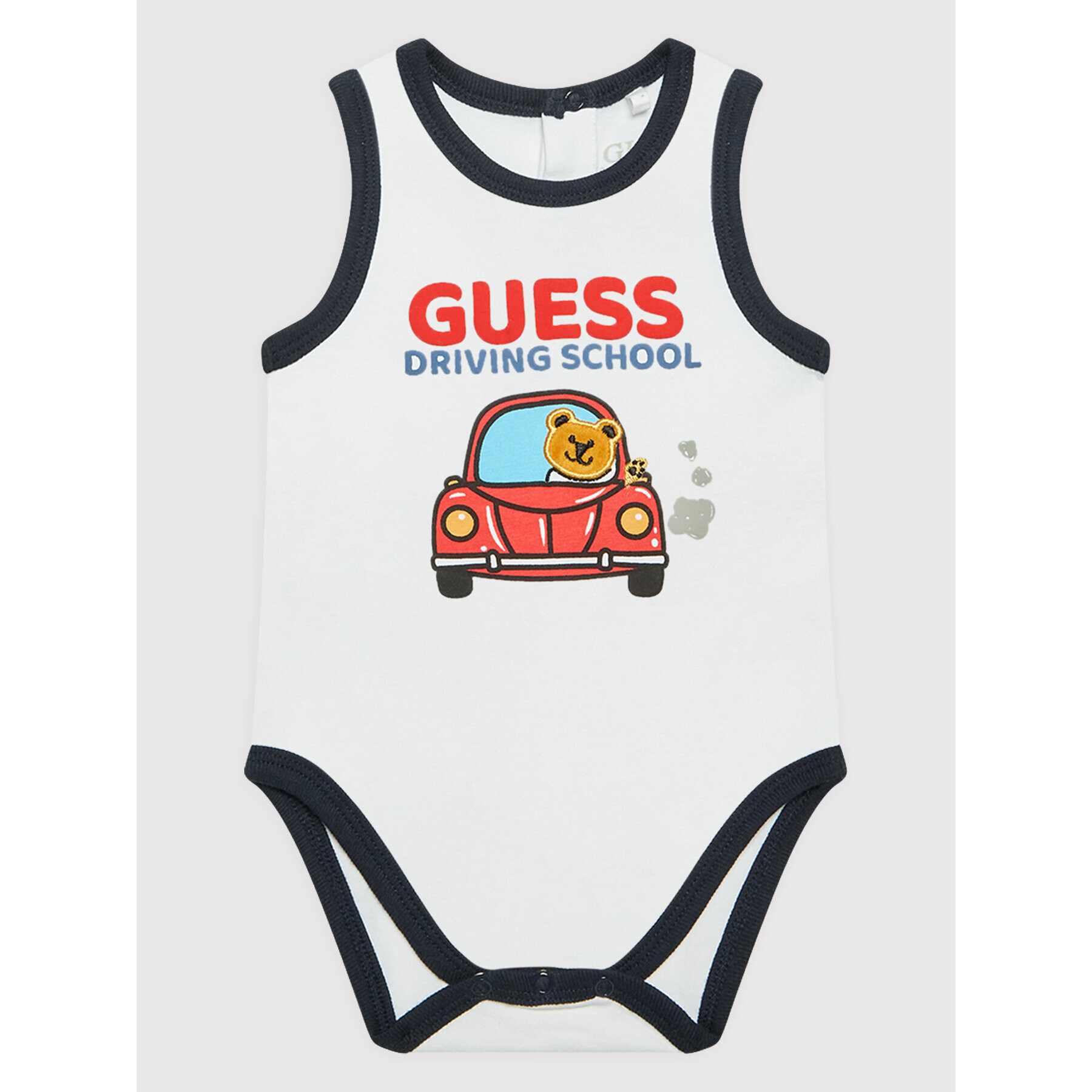 Guess Set body și pantaloni scurți P2GG08 J1311 Alb Regular Fit - Pled.ro