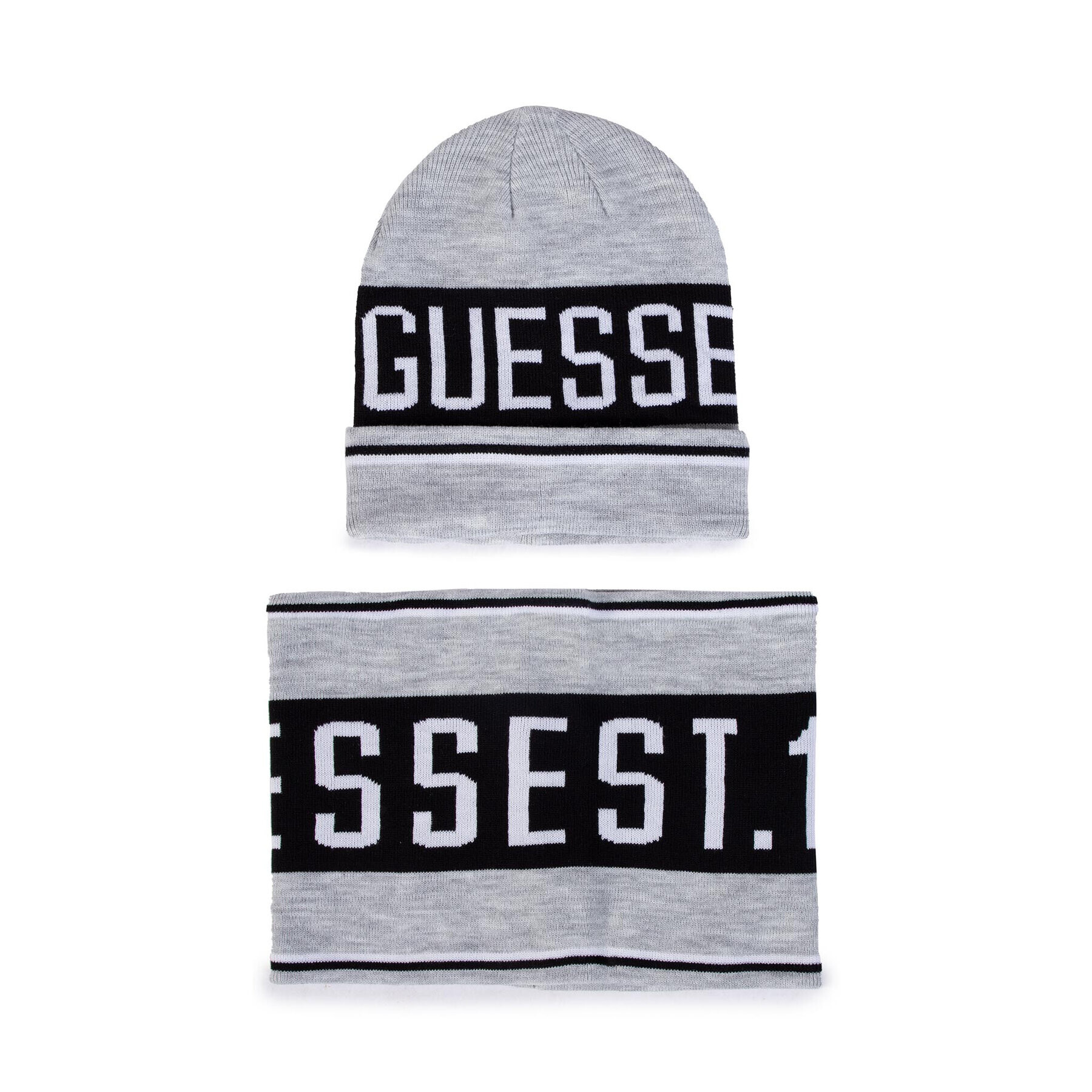 Guess Set căciulă și fular tip guler L0BZ02 Z2QO0 Gri - Pled.ro