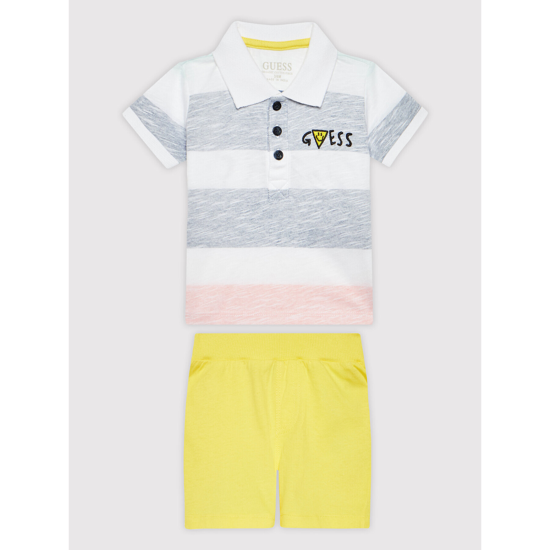 Guess Set polo și pantaloni scurți I2GG09 K6XN1 Colorat Regular Fit - Pled.ro