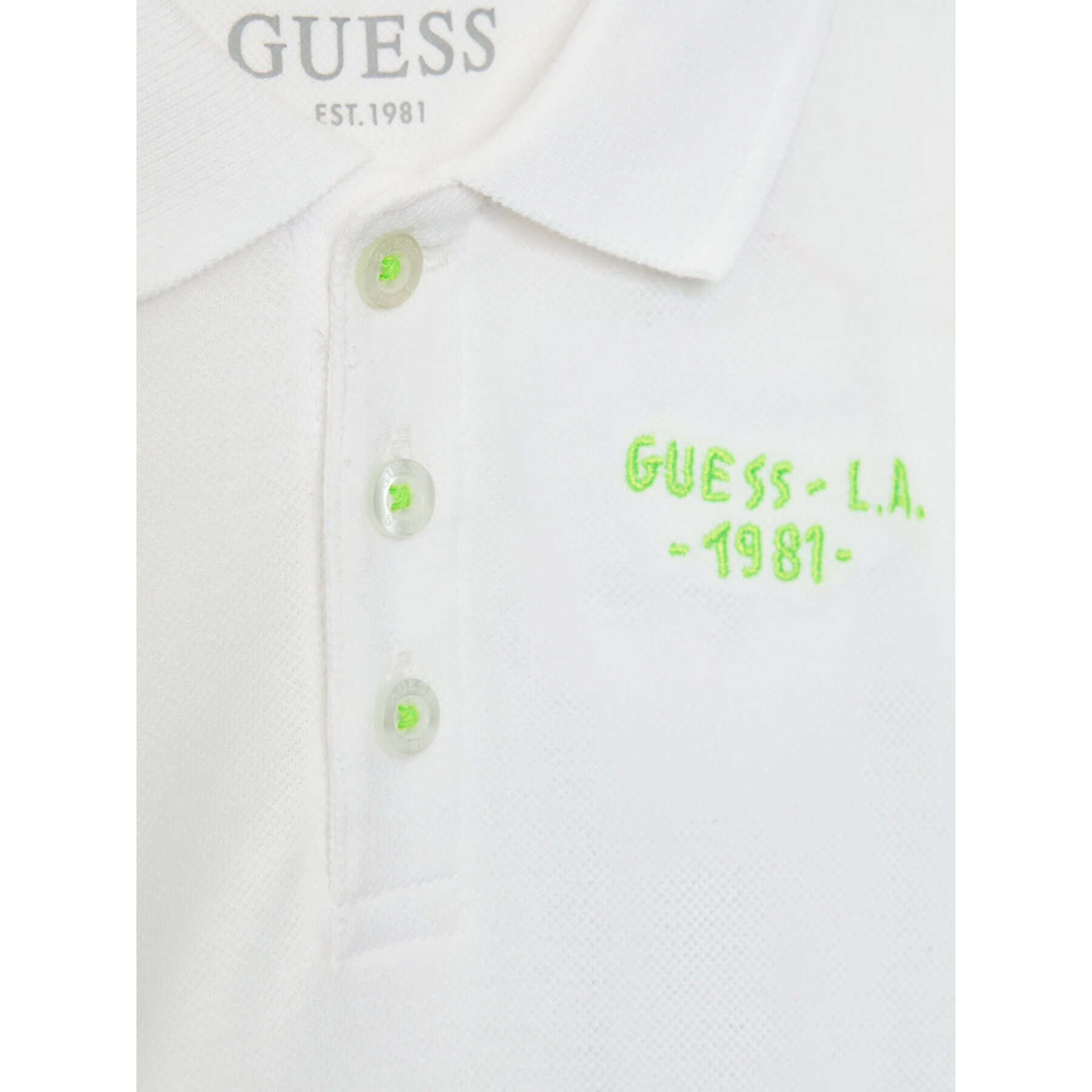 Guess Set polo și pantaloni scurți I2GG15 K9MY0 Alb Regular Fit - Pled.ro