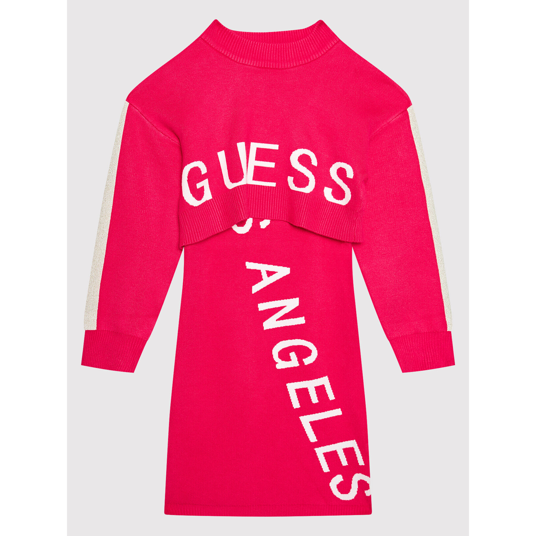 Guess Set pulover și rochie J1BK06 Z2NQ0 Roz Regular Fit - Pled.ro