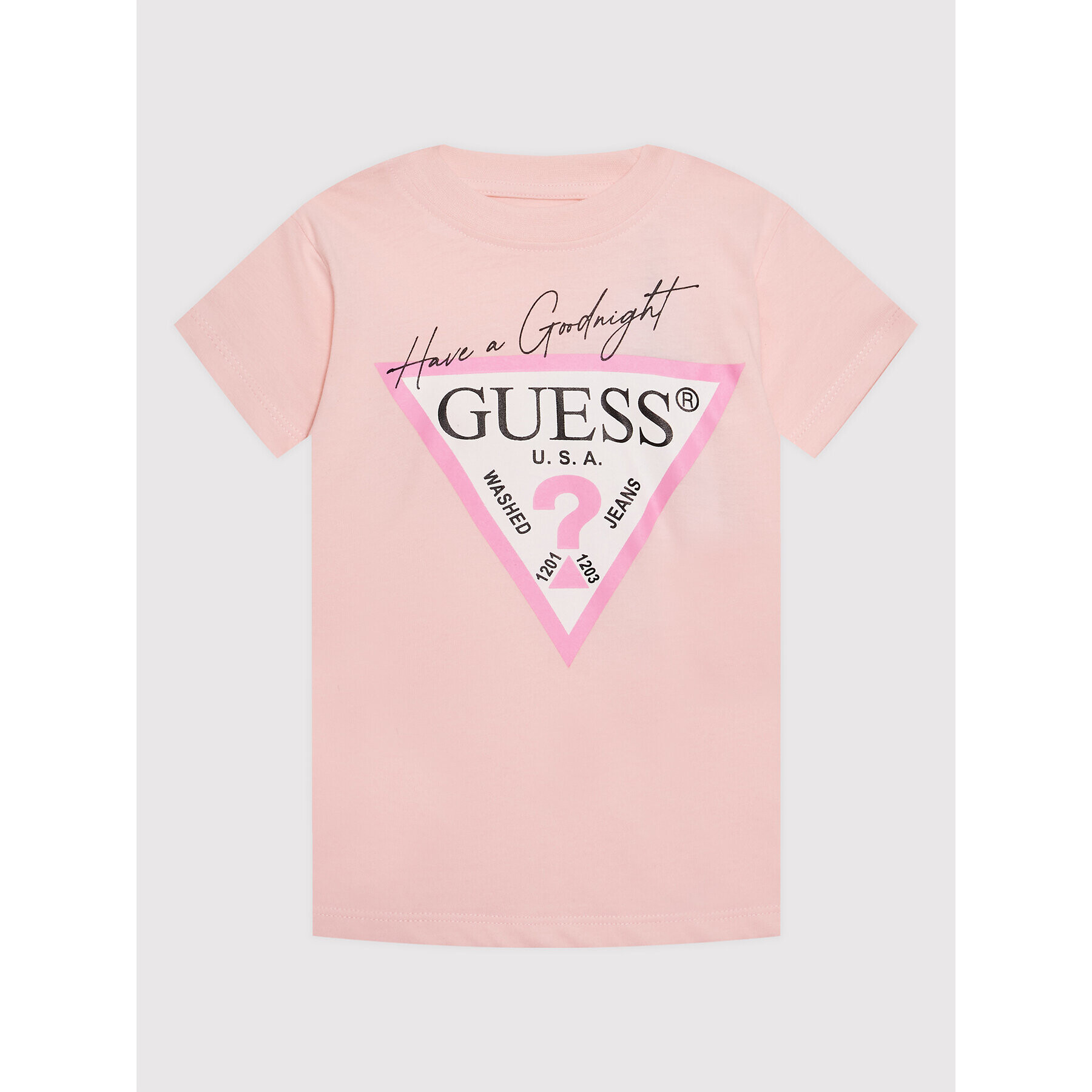 Guess Set tricou și pantaloni scurți sport H1BJ10 K8HM0 Roz Regular Fit - Pled.ro