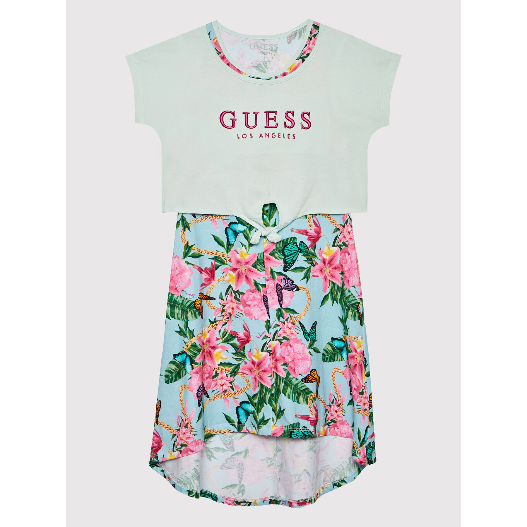 Guess Set tricou și rochi de zi J2GK39 K6YW3 Colorat Regular Fit - Pled.ro