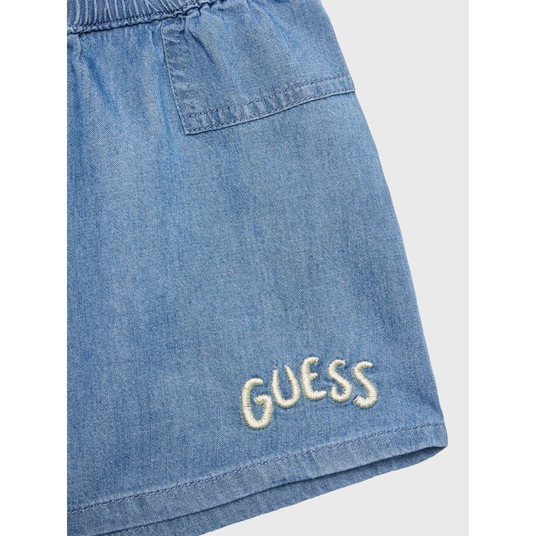 Guess Set tricou și pantaloni scurți din denim K3GG03 K6YW0 Colorat Regular Fit - Pled.ro