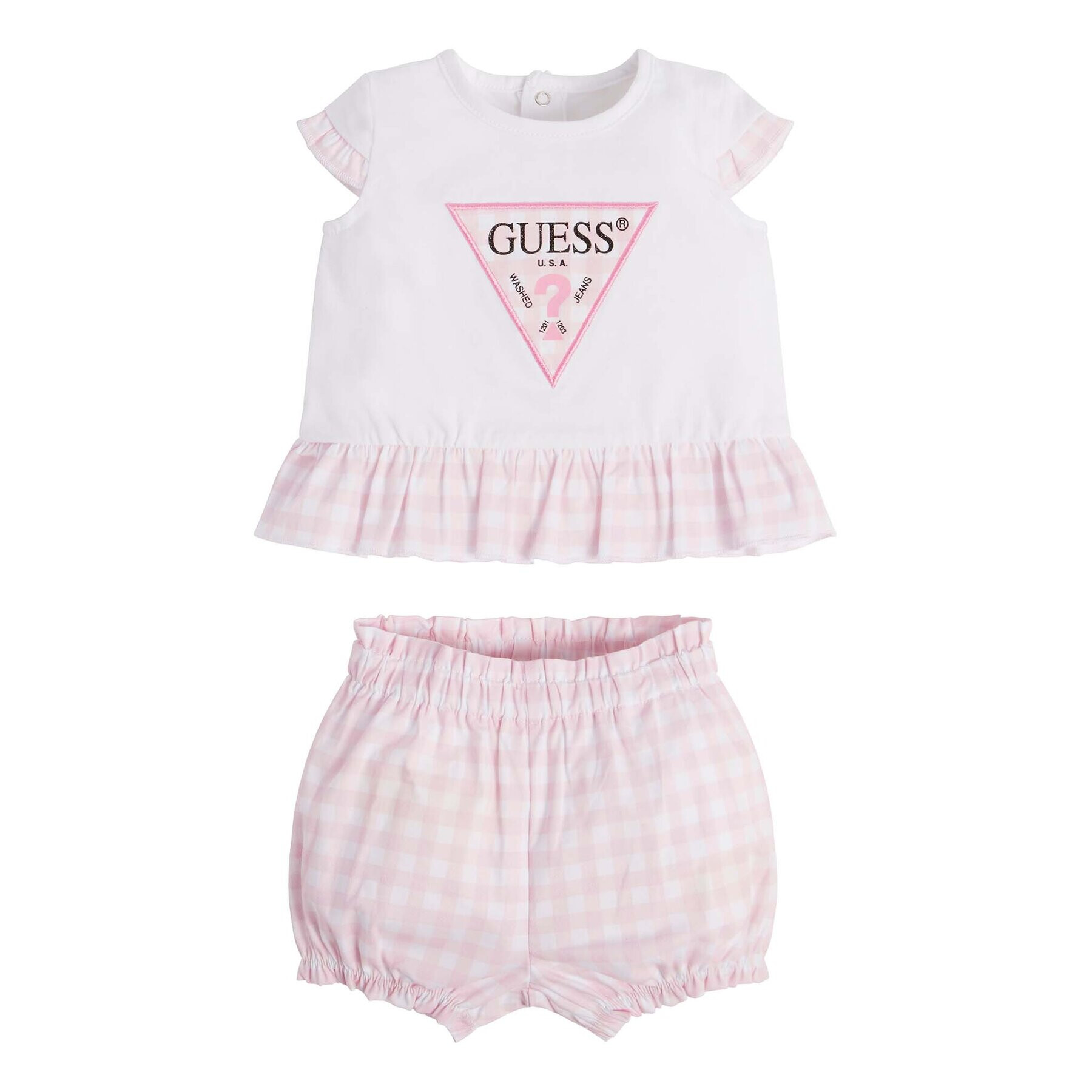 Guess Set tricou și pantaloni scurți S3GG02 K6YW0 Colorat Regular Fit - Pled.ro