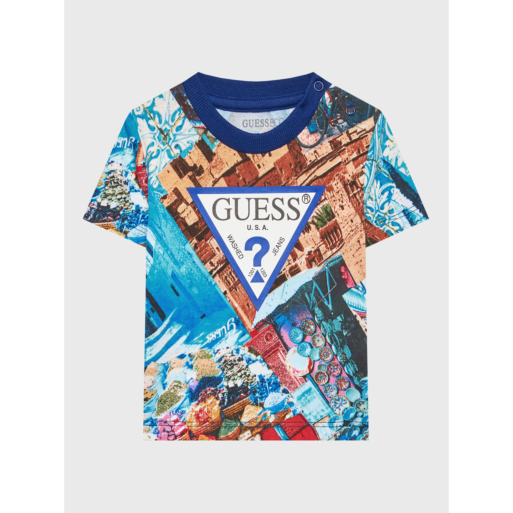 Guess Set tricou și pantaloni scurți sport I3GG00 K8HM3 Colorat Regular Fit - Pled.ro