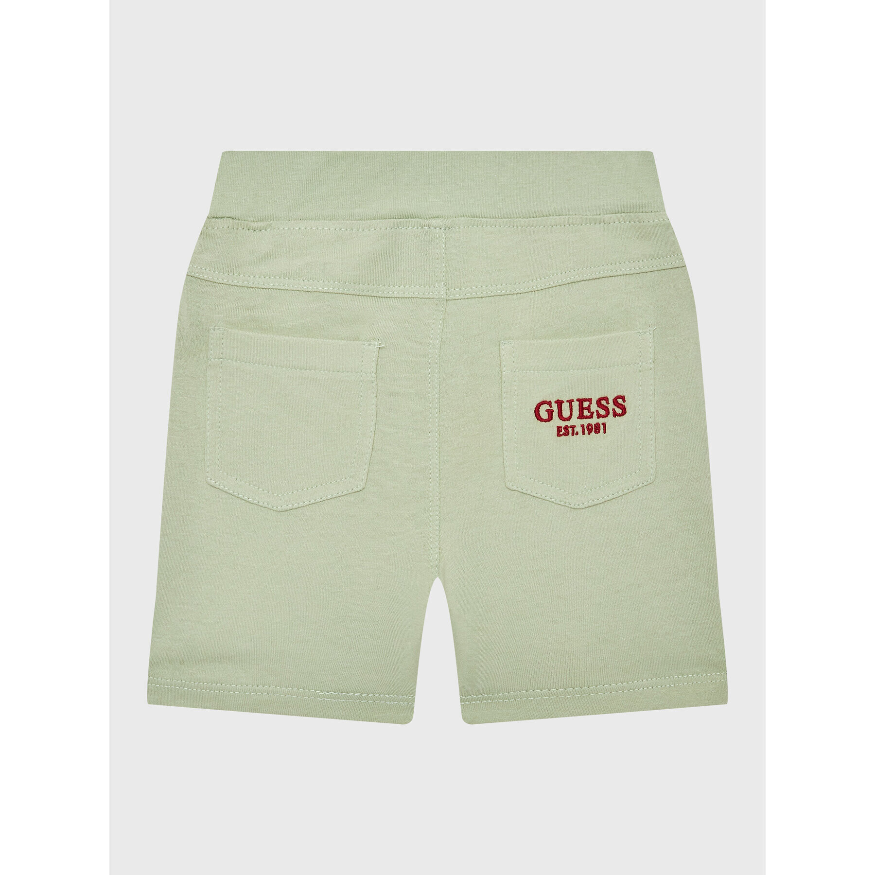 Guess Set tricou și pantaloni scurți sport I3GG07 K8HM3 Bej Regular Fit - Pled.ro