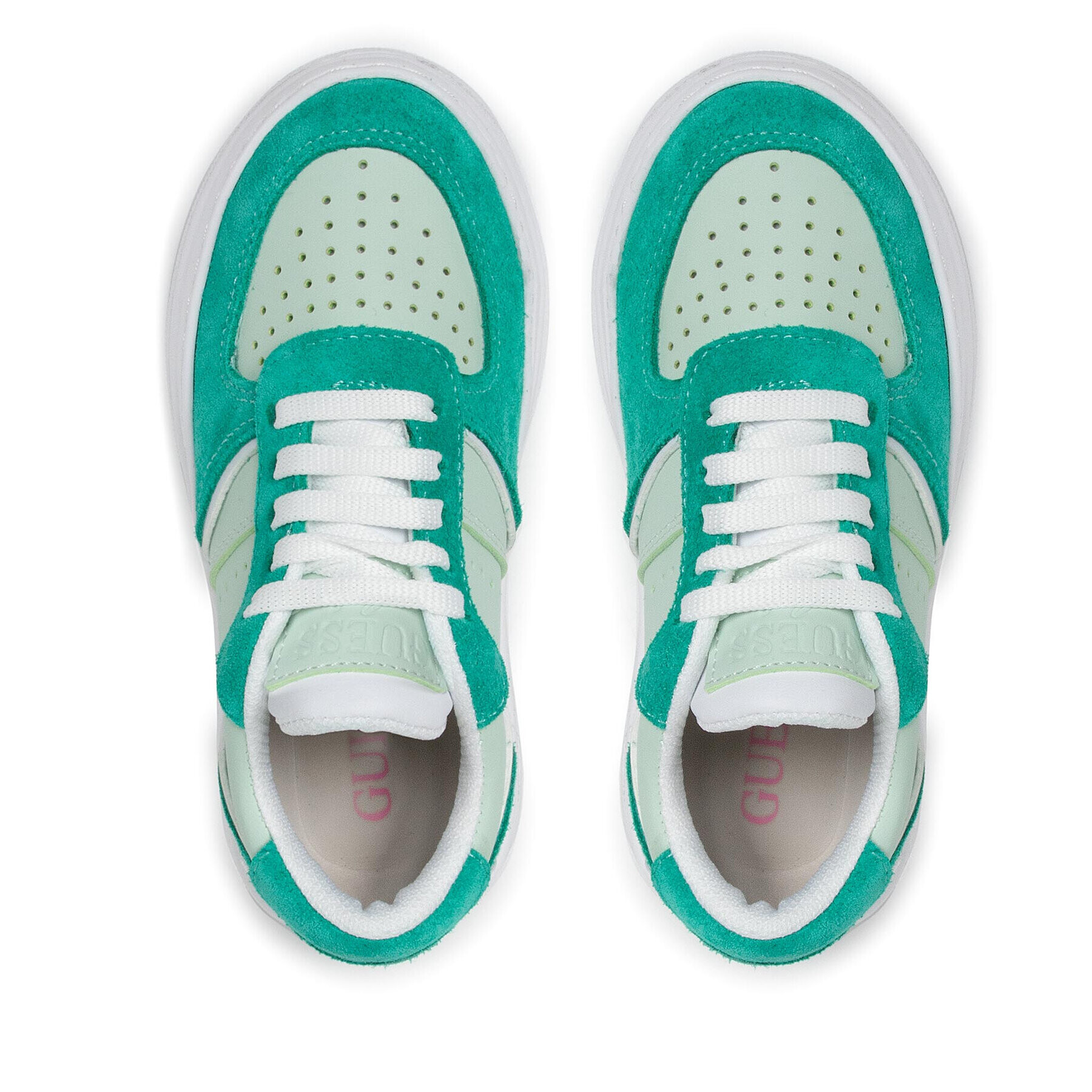 Guess Sneakers Afi FI5GAF LEA12 Verde - Pled.ro