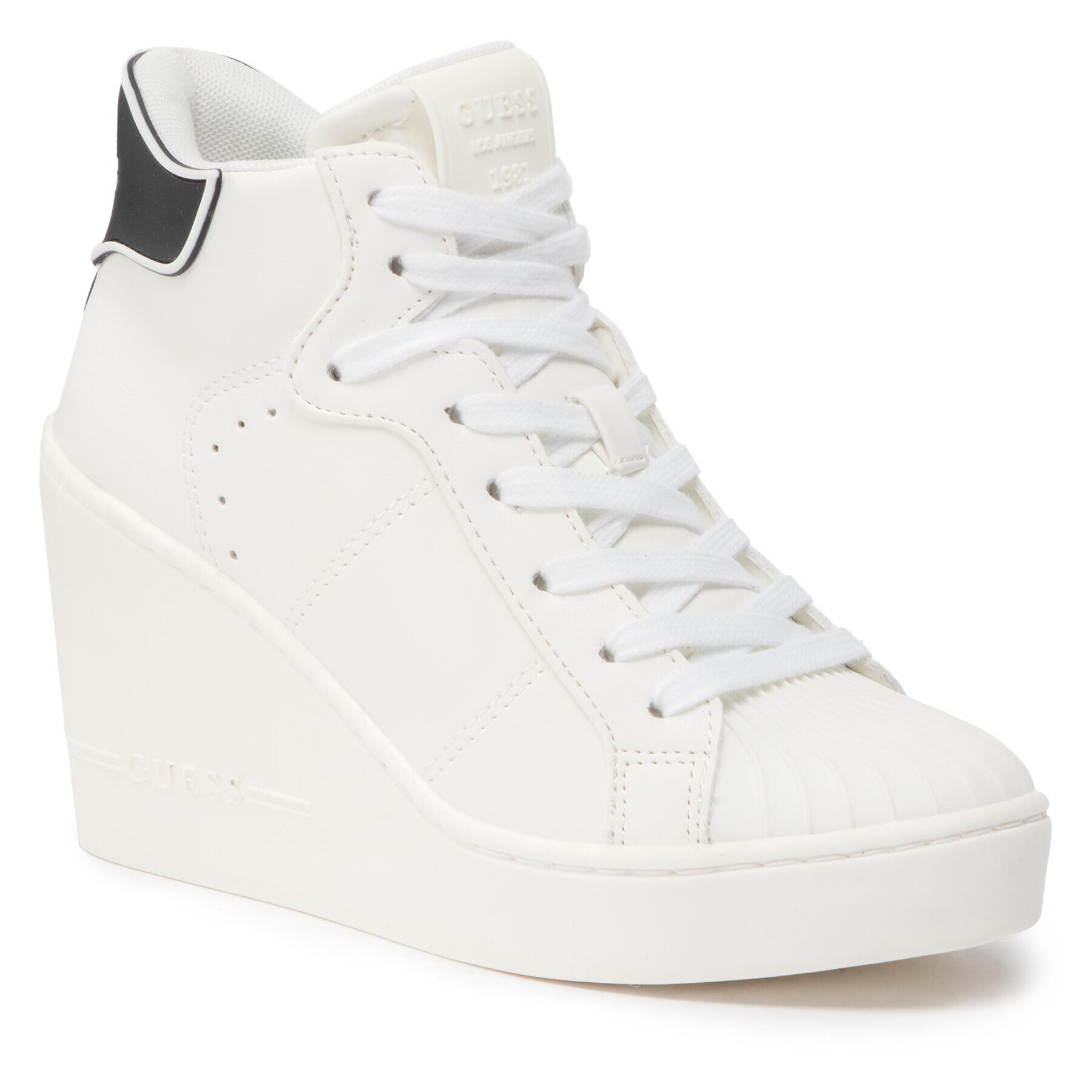 Guess Sneakers Antonio FL7ANT LEA12 Alb - Pled.ro