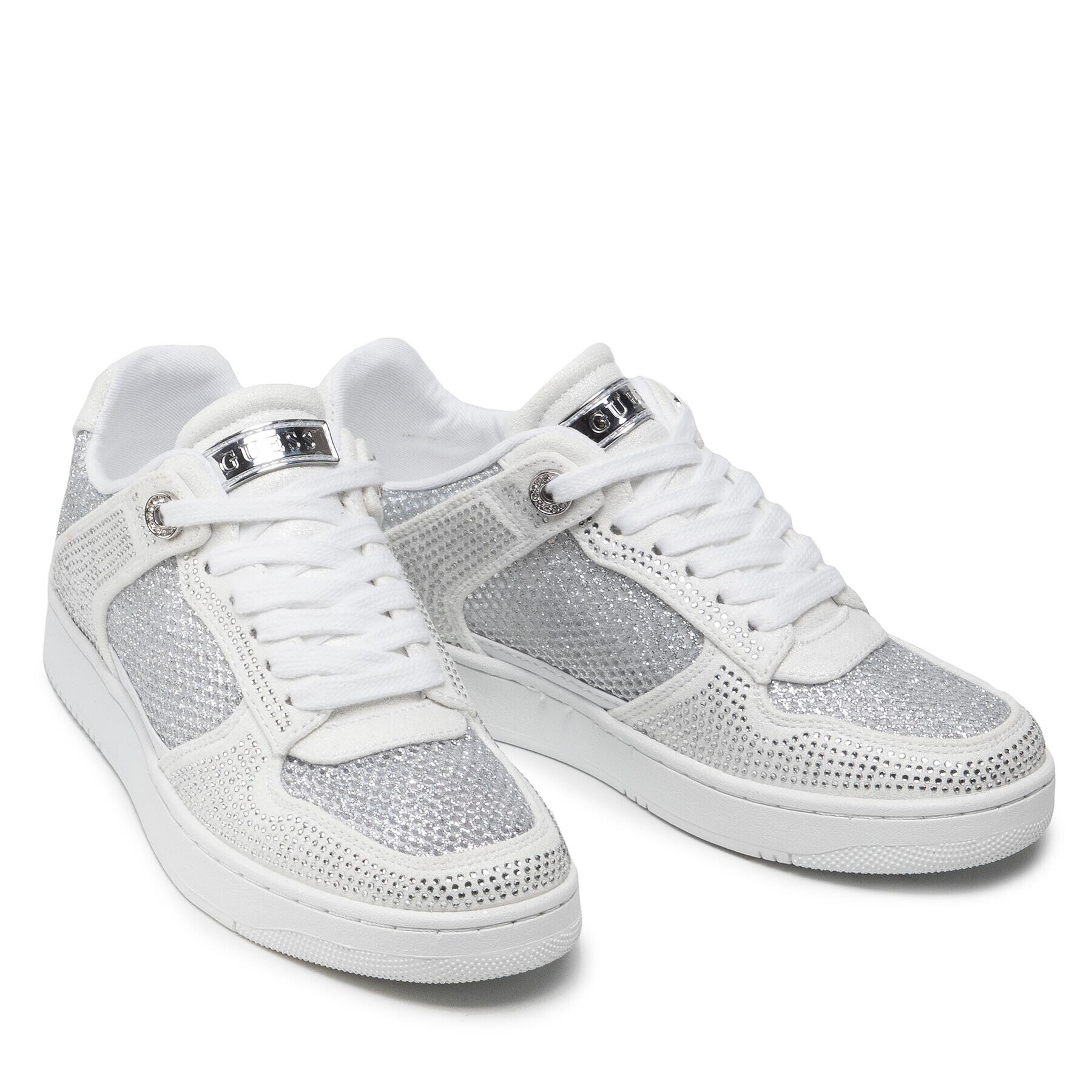 Guess Sneakers Ballinn FL6BNLESU12 Alb - Pled.ro