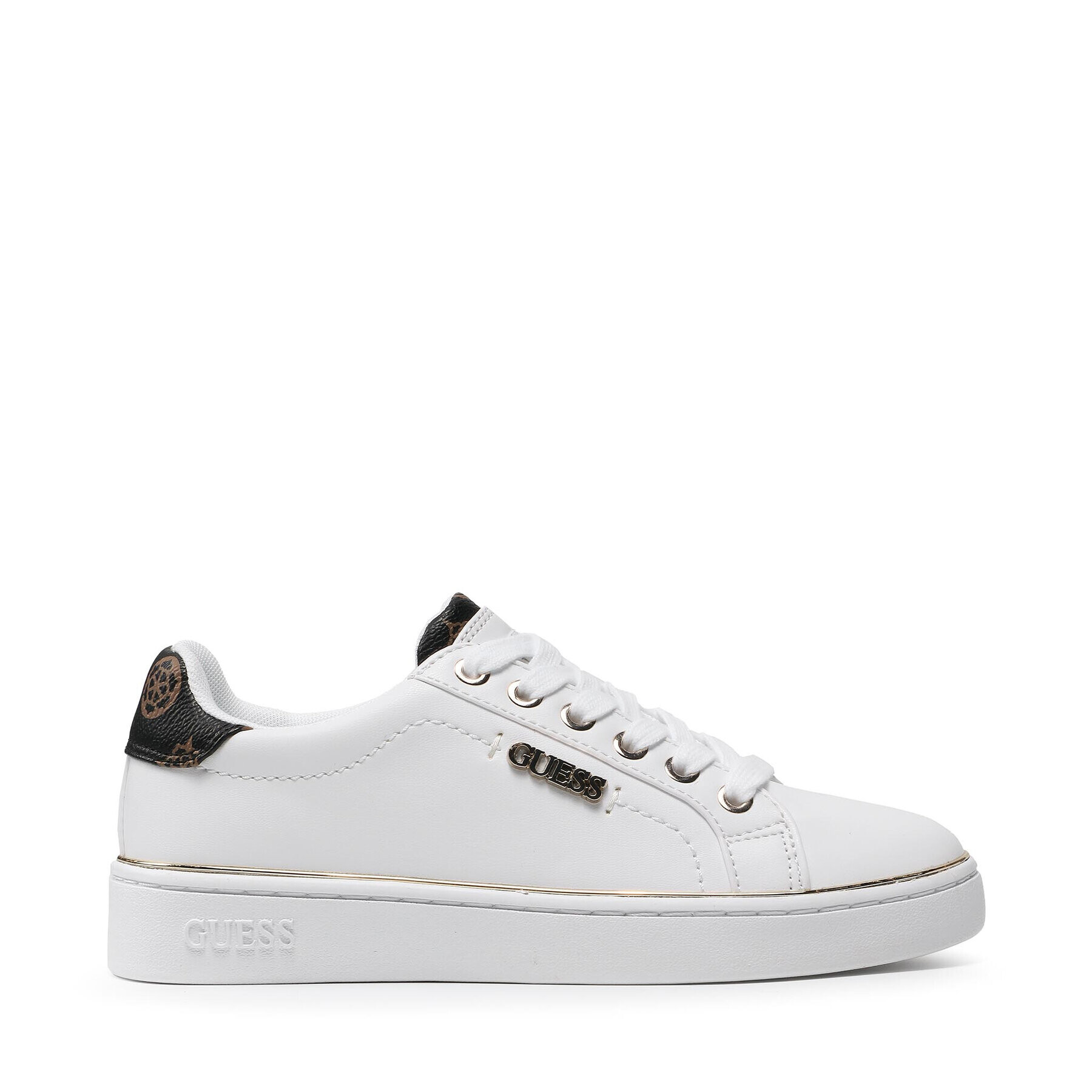 Guess Sneakers Beckie FL7BKI ELE12 Alb - Pled.ro