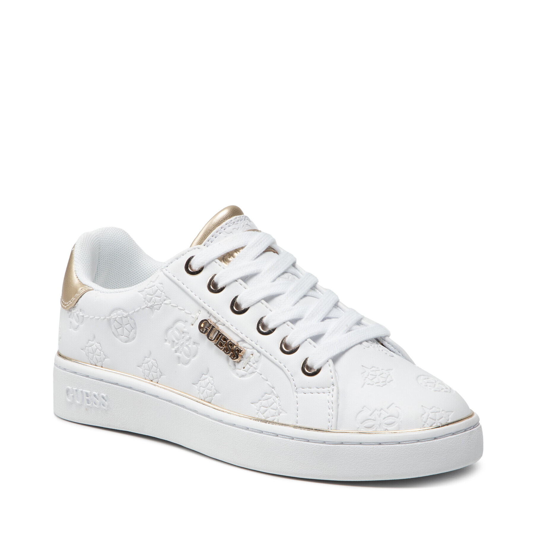 Guess Sneakers Beckie FL7BKI FAL12 Alb - Pled.ro