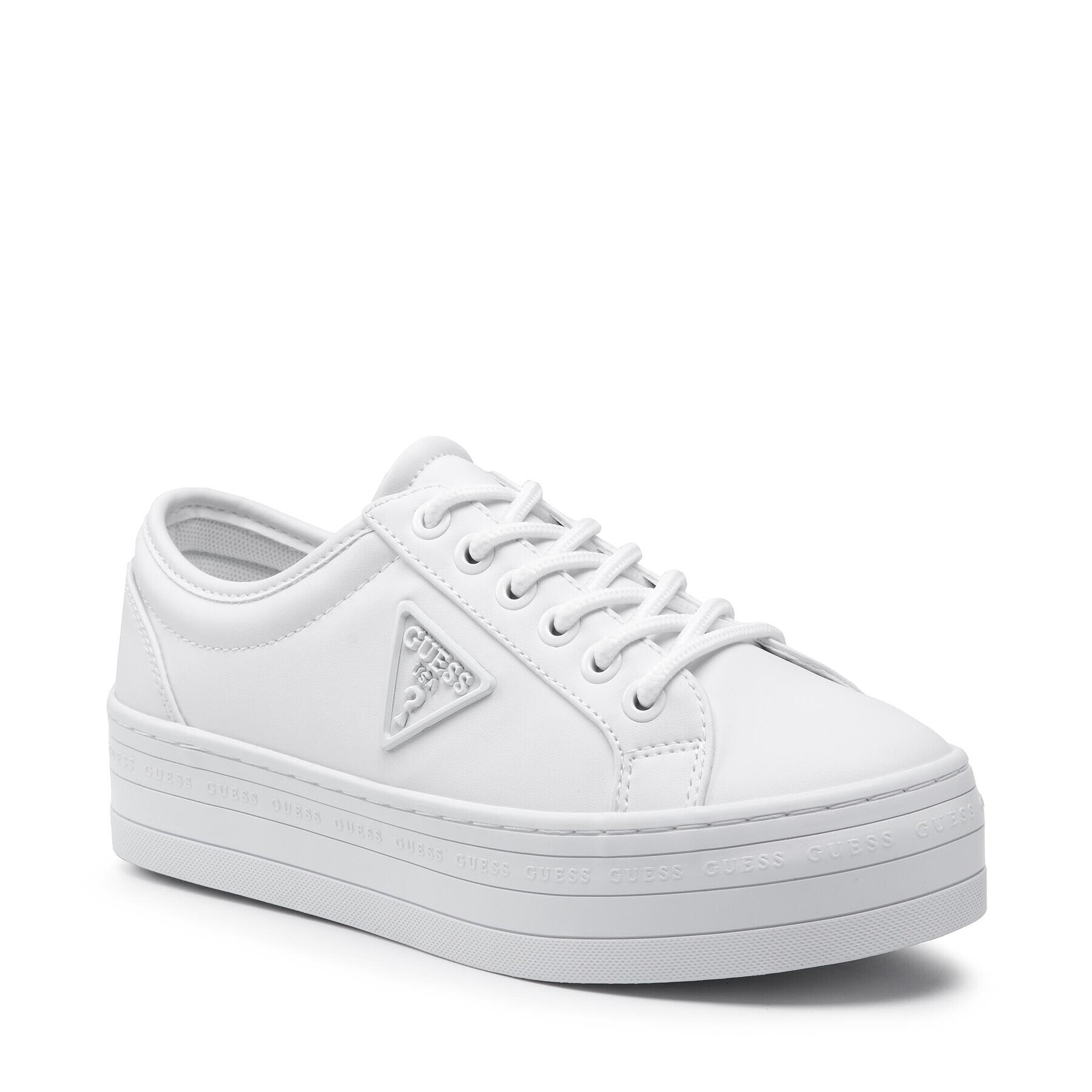 Guess Sneakers Bhania FL7BHA ELE12 Alb - Pled.ro