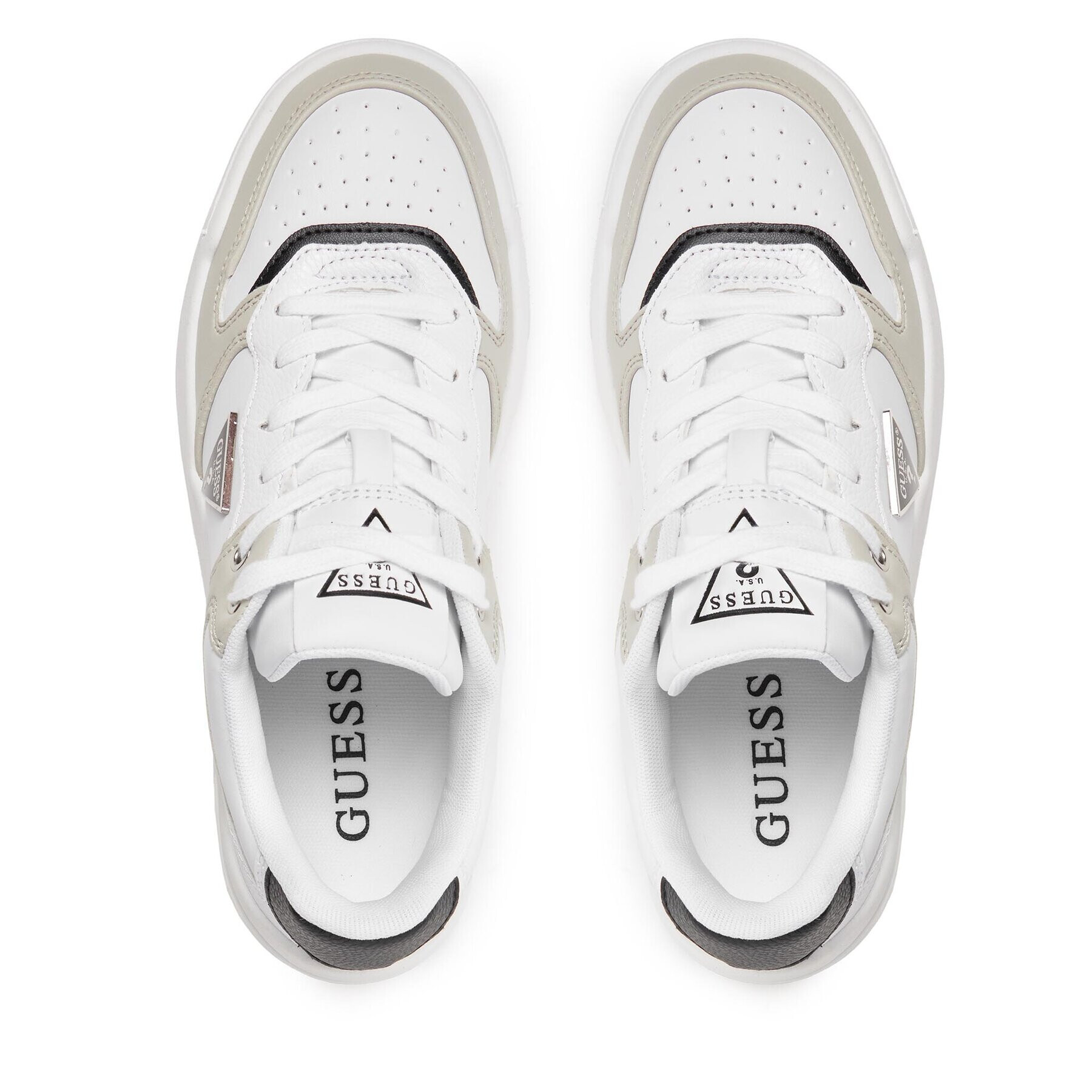 Guess Sneakers Clarkz2 FLPCLK ELE12 Bej - Pled.ro