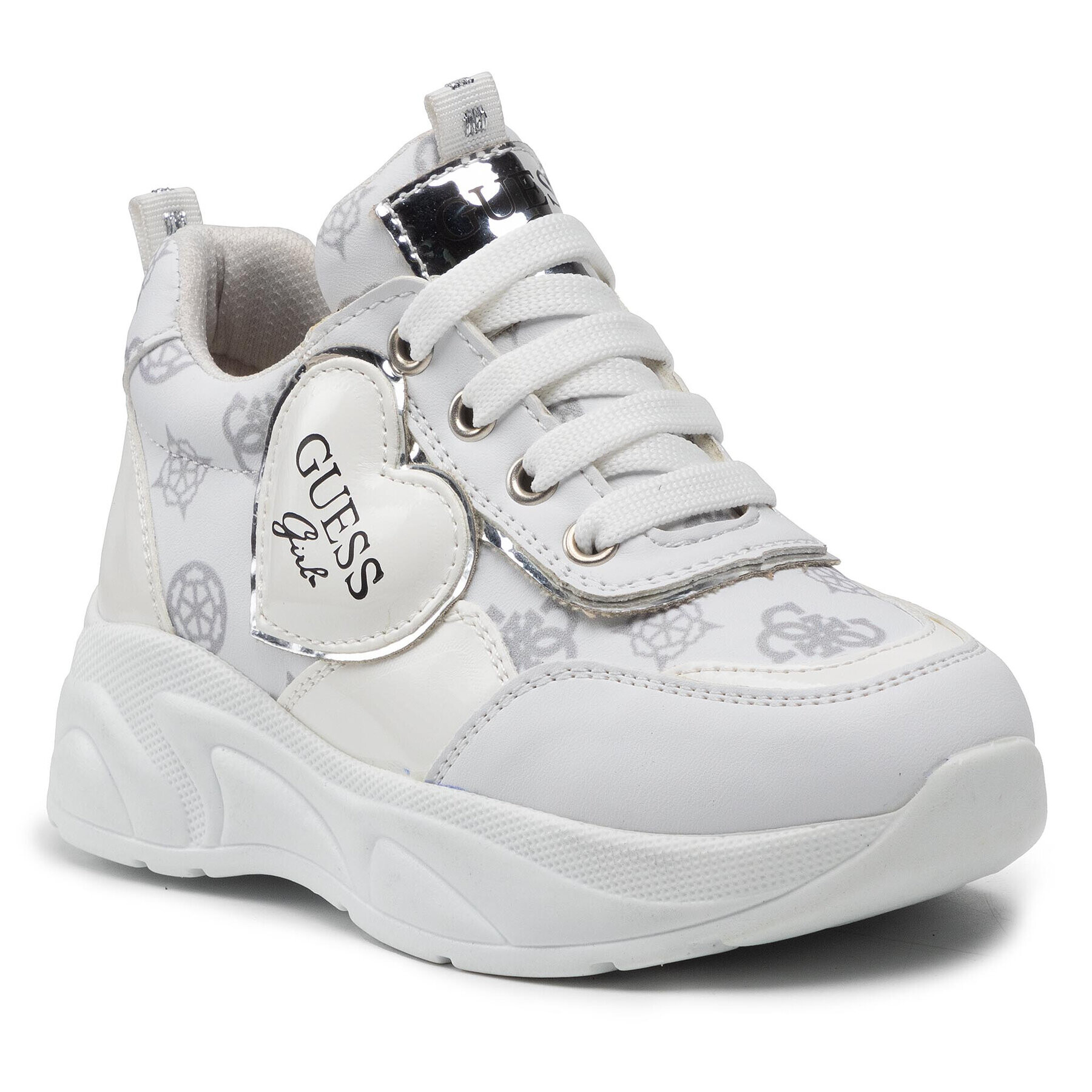 Guess Sneakers FICLA8 FAL12 Alb - Pled.ro