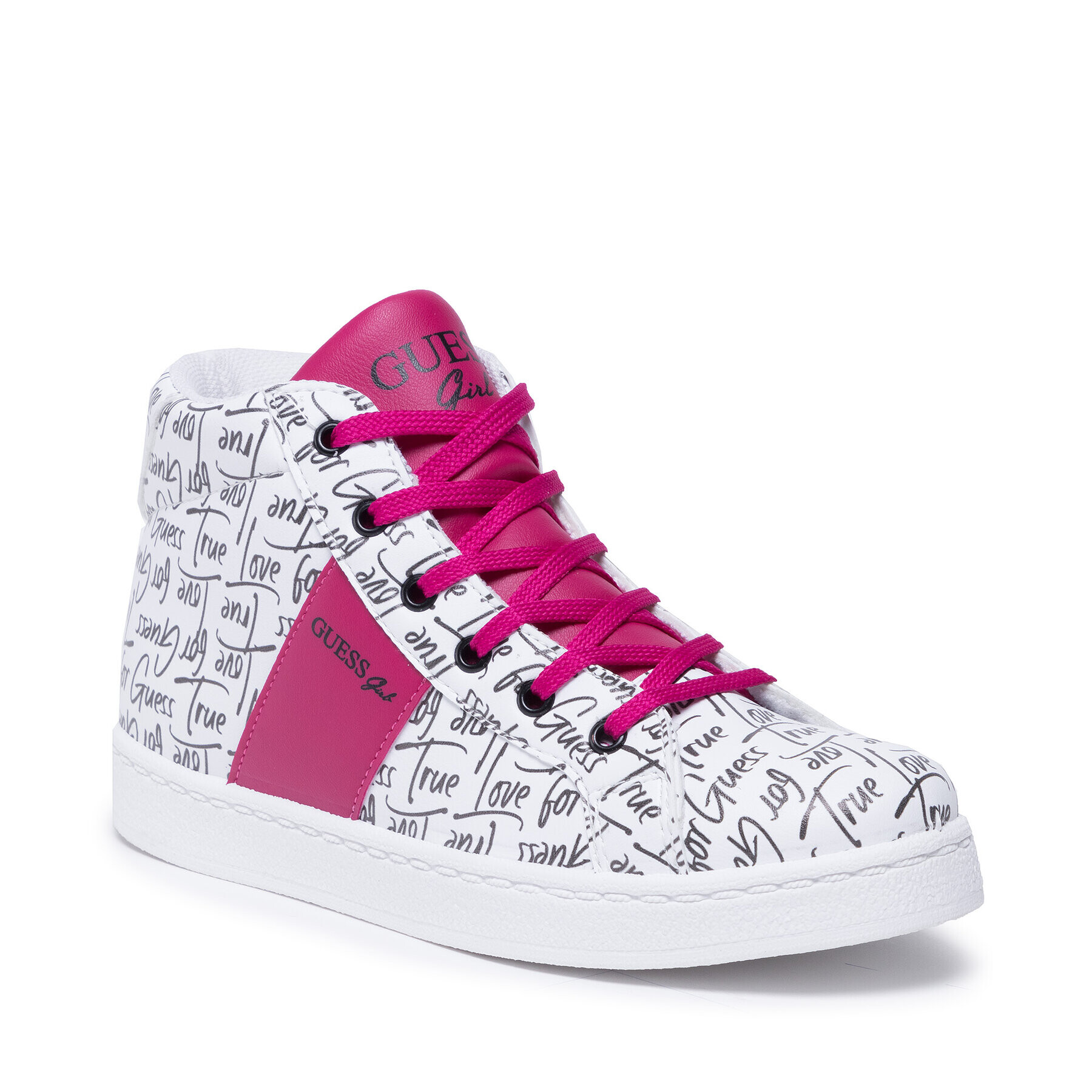 Guess Sneakers FJLYH8 ELE12 Alb - Pled.ro