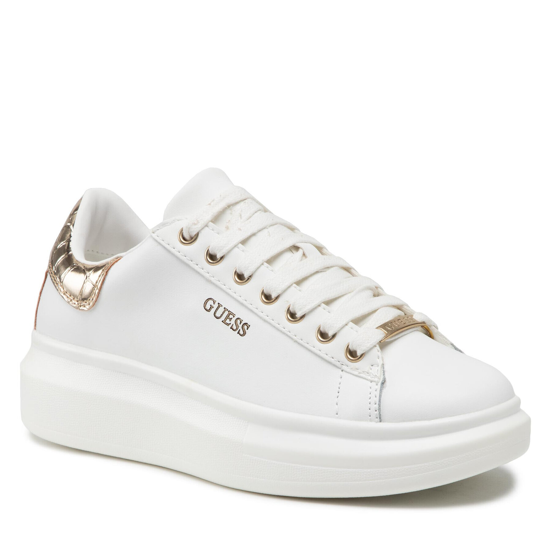 Guess Sneakers Salerno FL7SAL ELE12 Alb - Pled.ro