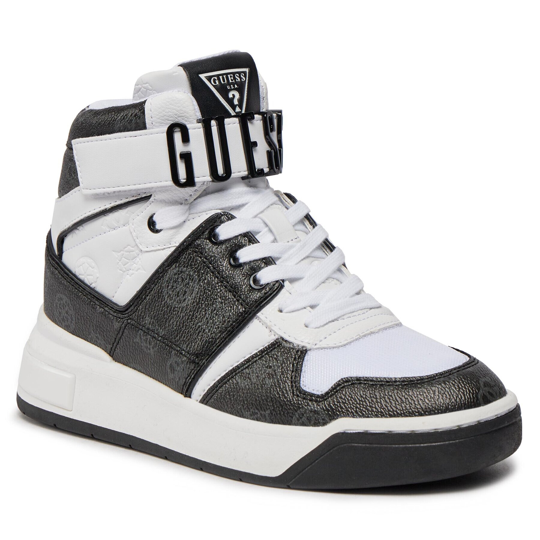 Guess Sneakers FLPCR3 FAL12 Alb - Pled.ro