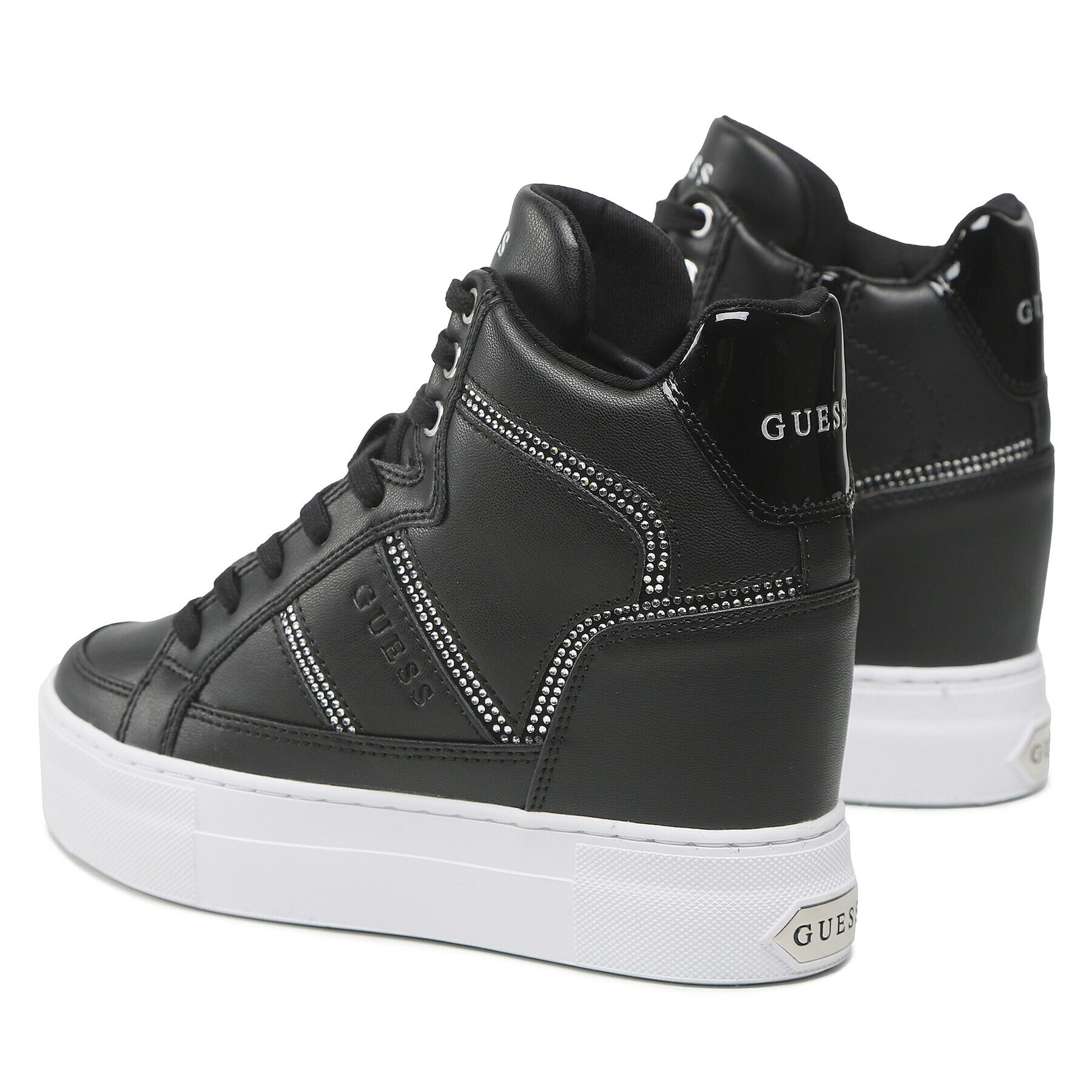 Guess Sneakers Giala FL5ALA ELE12 Negru - Pled.ro