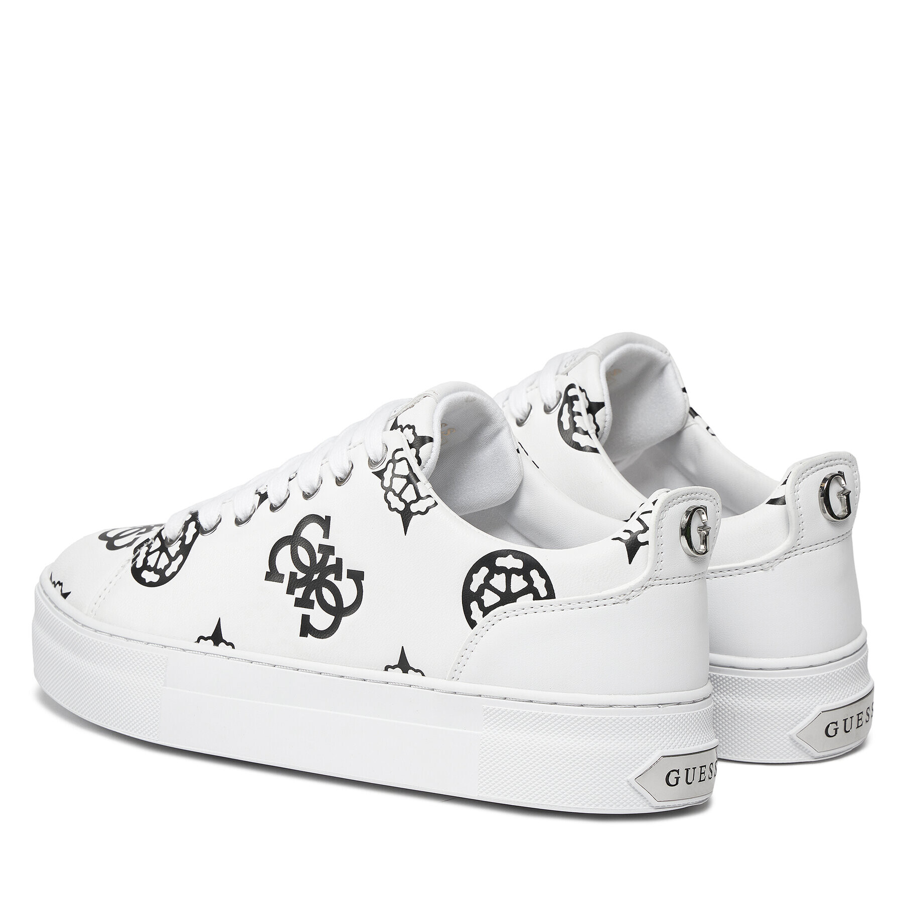 Guess Sneakers Gianele4 FLPGN4 ELE12 Alb - Pled.ro