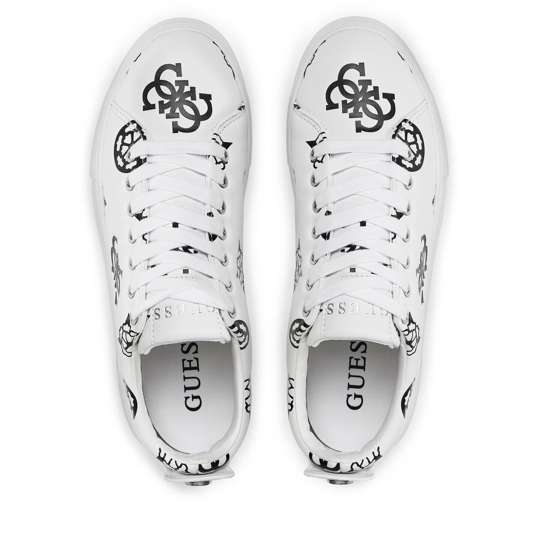 Guess Sneakers Gianele4 FLPGN4 ELE12 Alb - Pled.ro