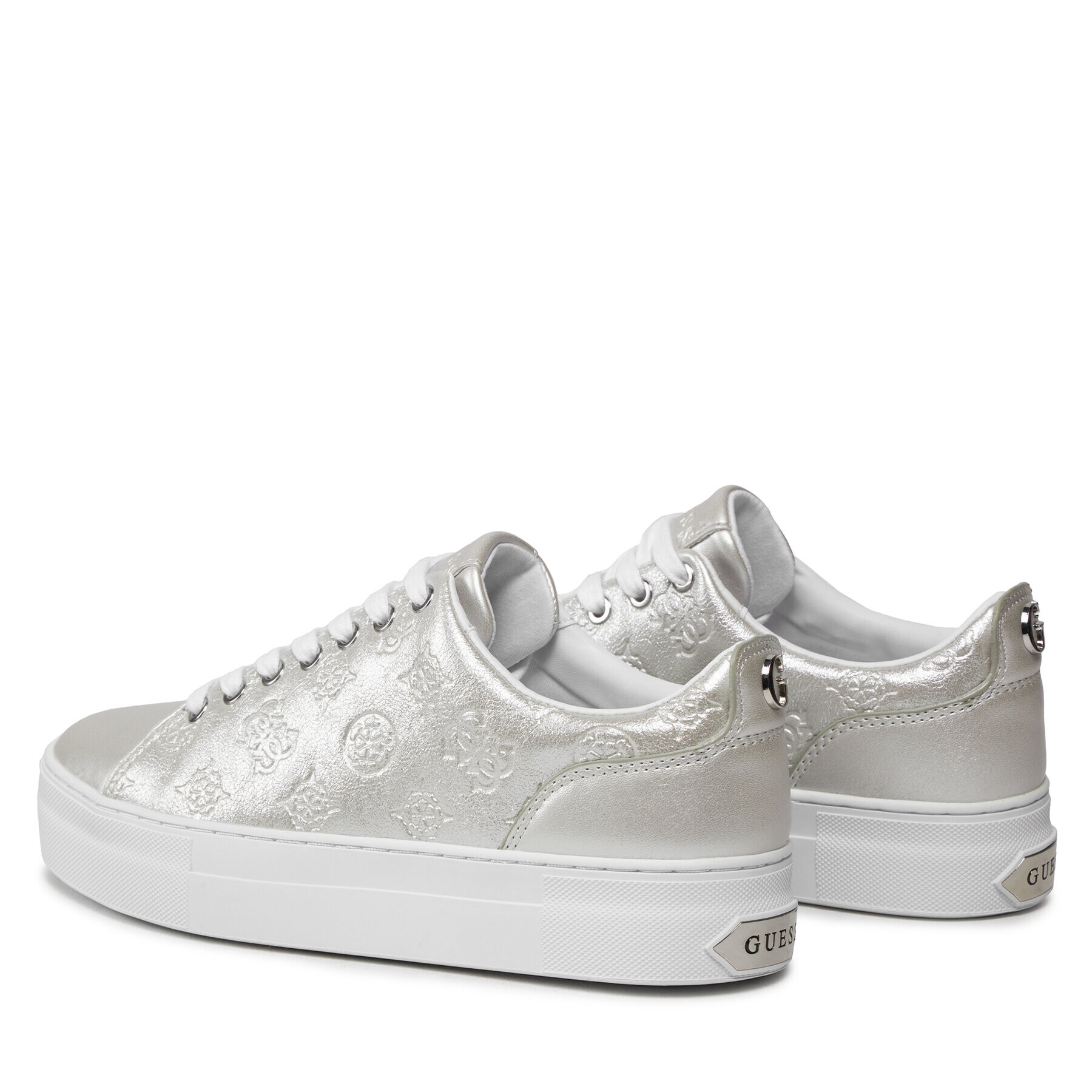 Guess Sneakers Gianele4 FLPGN4 LEL12 Argintiu - Pled.ro